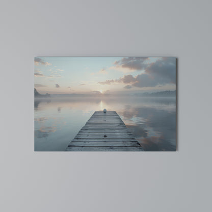 GENTLE MORNING MYSTIQUE Horizontal Canvas Print
