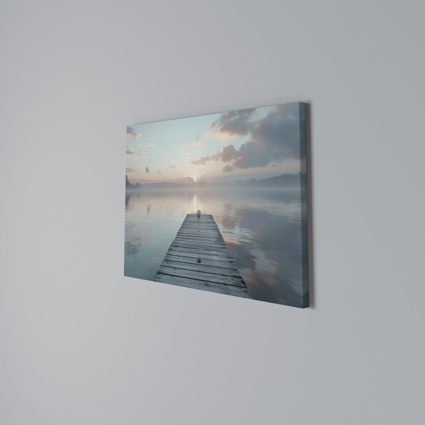 GENTLE MORNING MYSTIQUE Horizontal Canvas Print