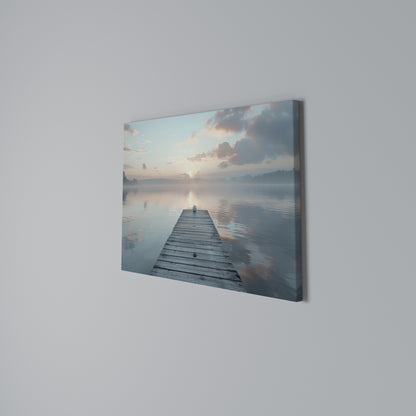 GENTLE MORNING MYSTIQUE Horizontal Canvas Print