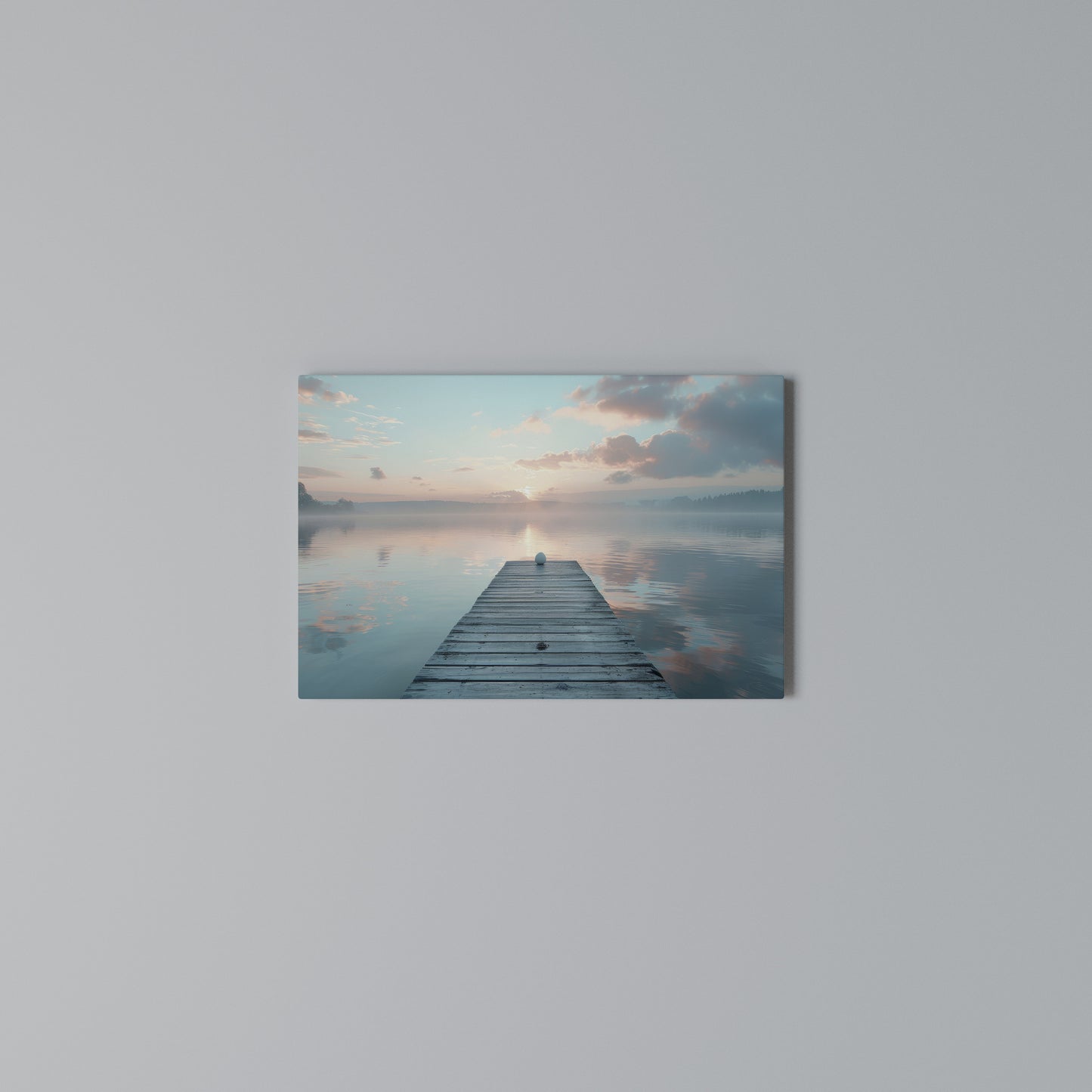 GENTLE MORNING MYSTIQUE Horizontal Canvas Print