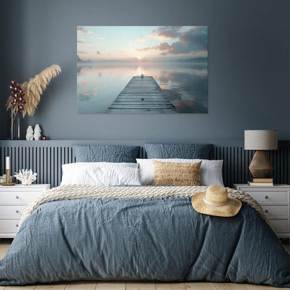 GENTLE MORNING MYSTIQUE Horizontal Canvas Print