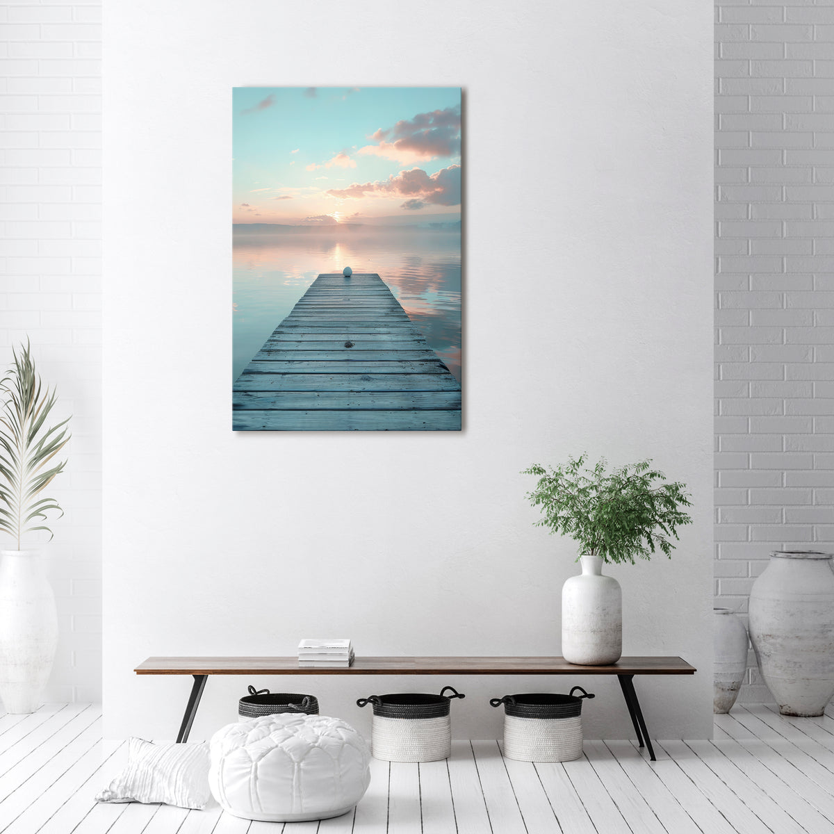 GENTLE MORNING MYSTIQUE Vertical Canvas Print