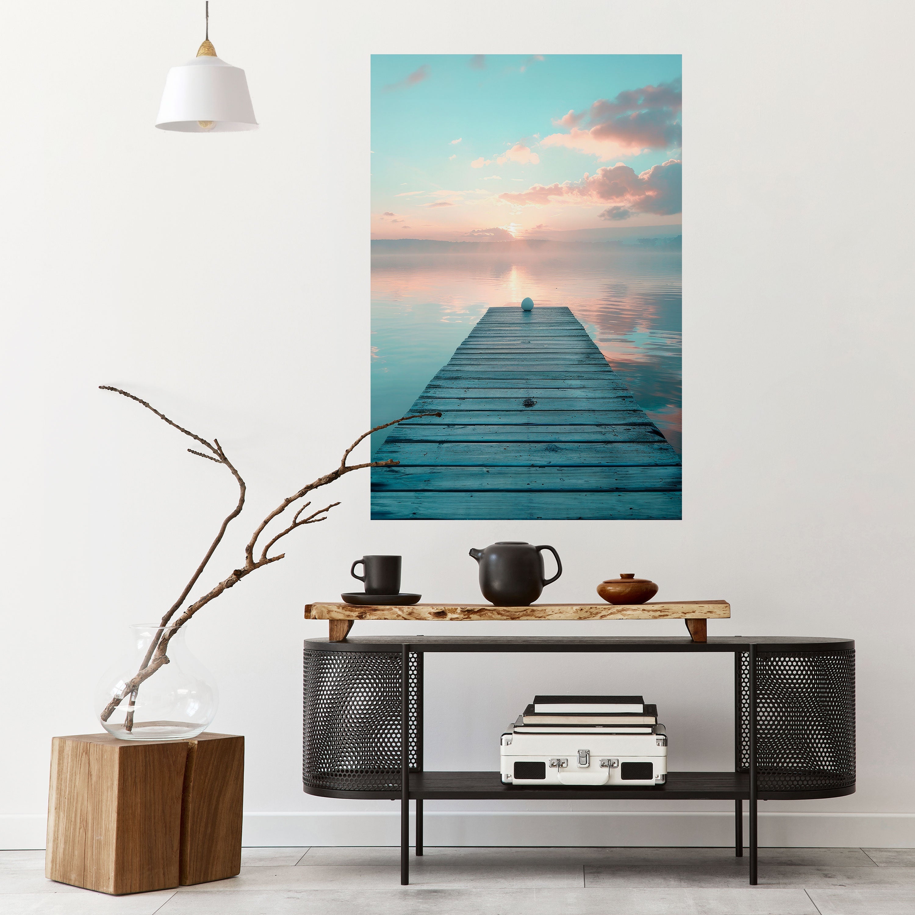 GENTLE MORNING MYSTIQUE Vertikales Poster zum Abziehen und Aufkleben