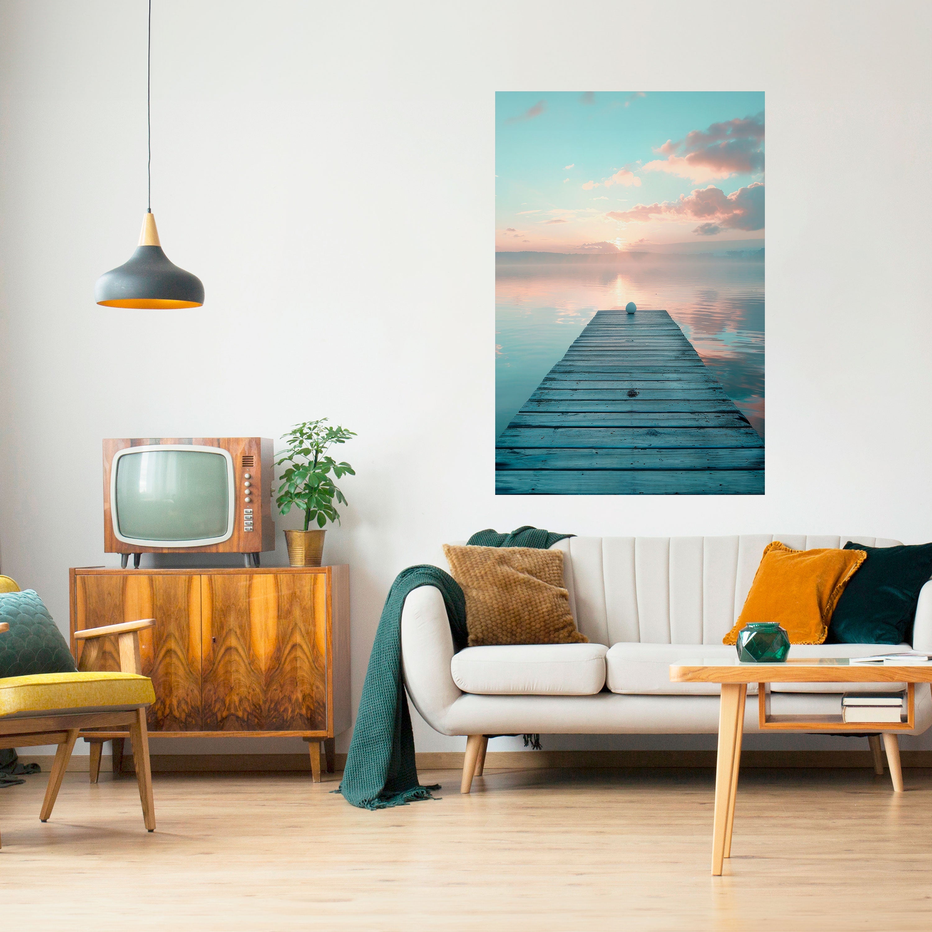 GENTLE MORNING MYSTIQUE Vertikales Poster zum Abziehen und Aufkleben