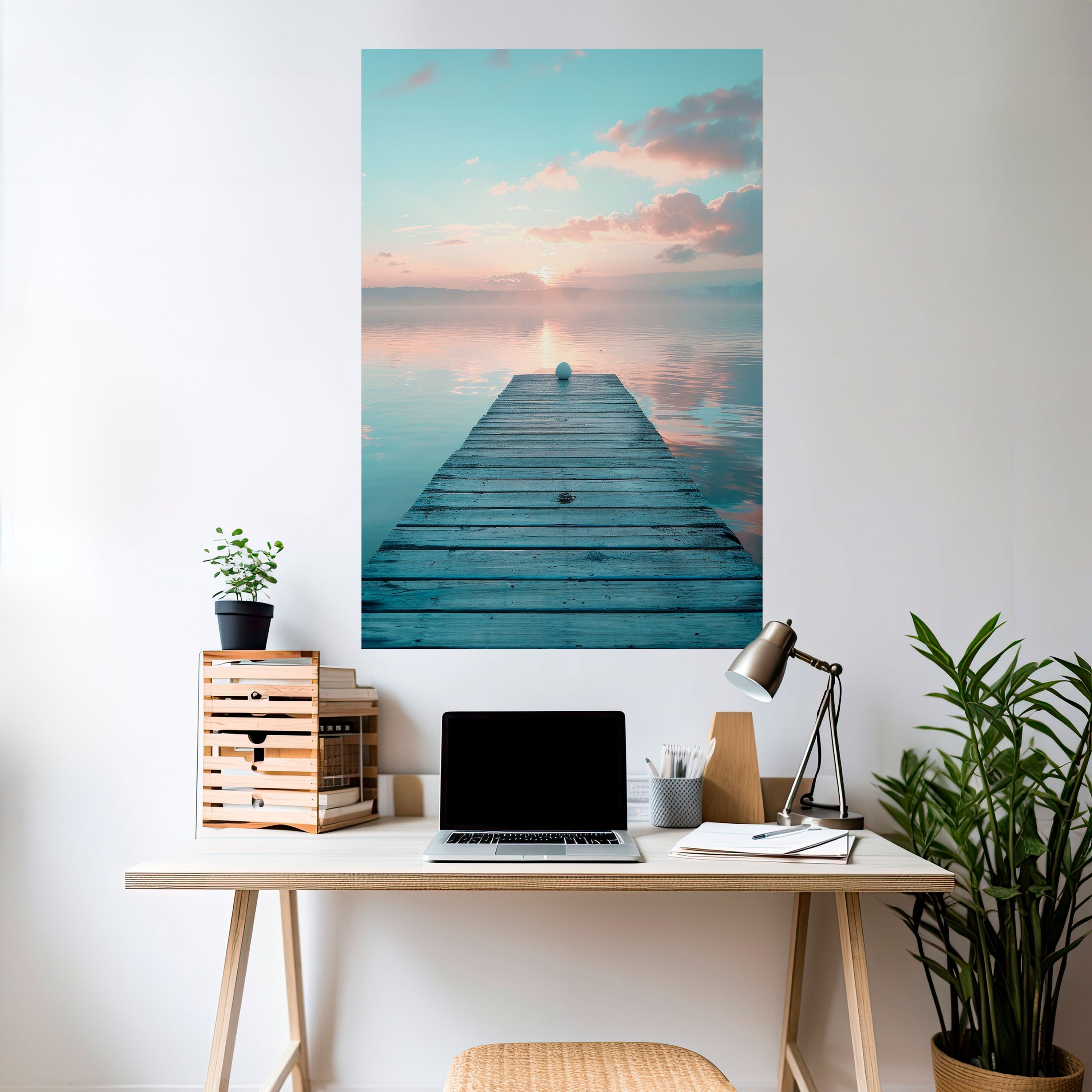 GENTLE MORNING MYSTIQUE Vertikales Poster zum Abziehen und Aufkleben