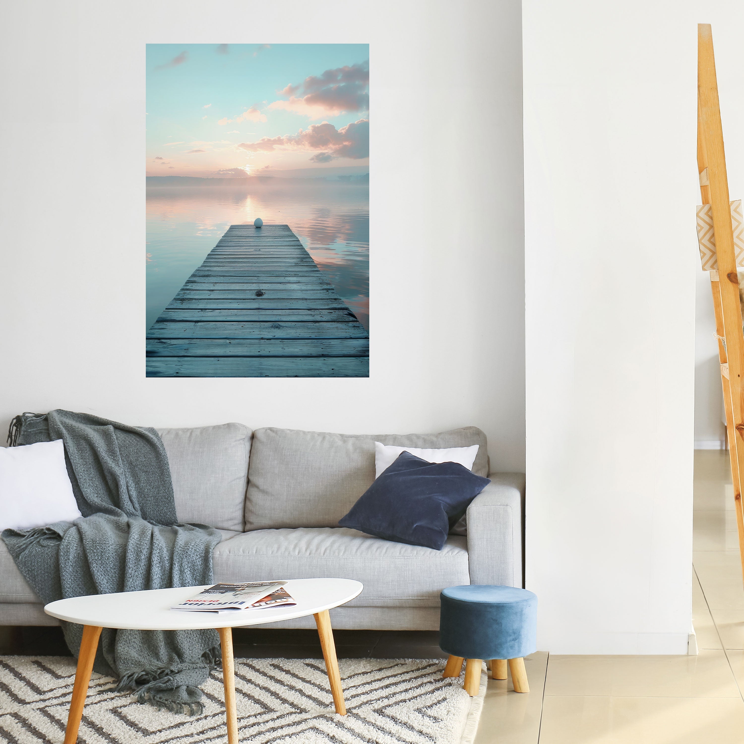 GENTLE MORNING MYSTIQUE Vertikales Poster zum Abziehen und Aufkleben