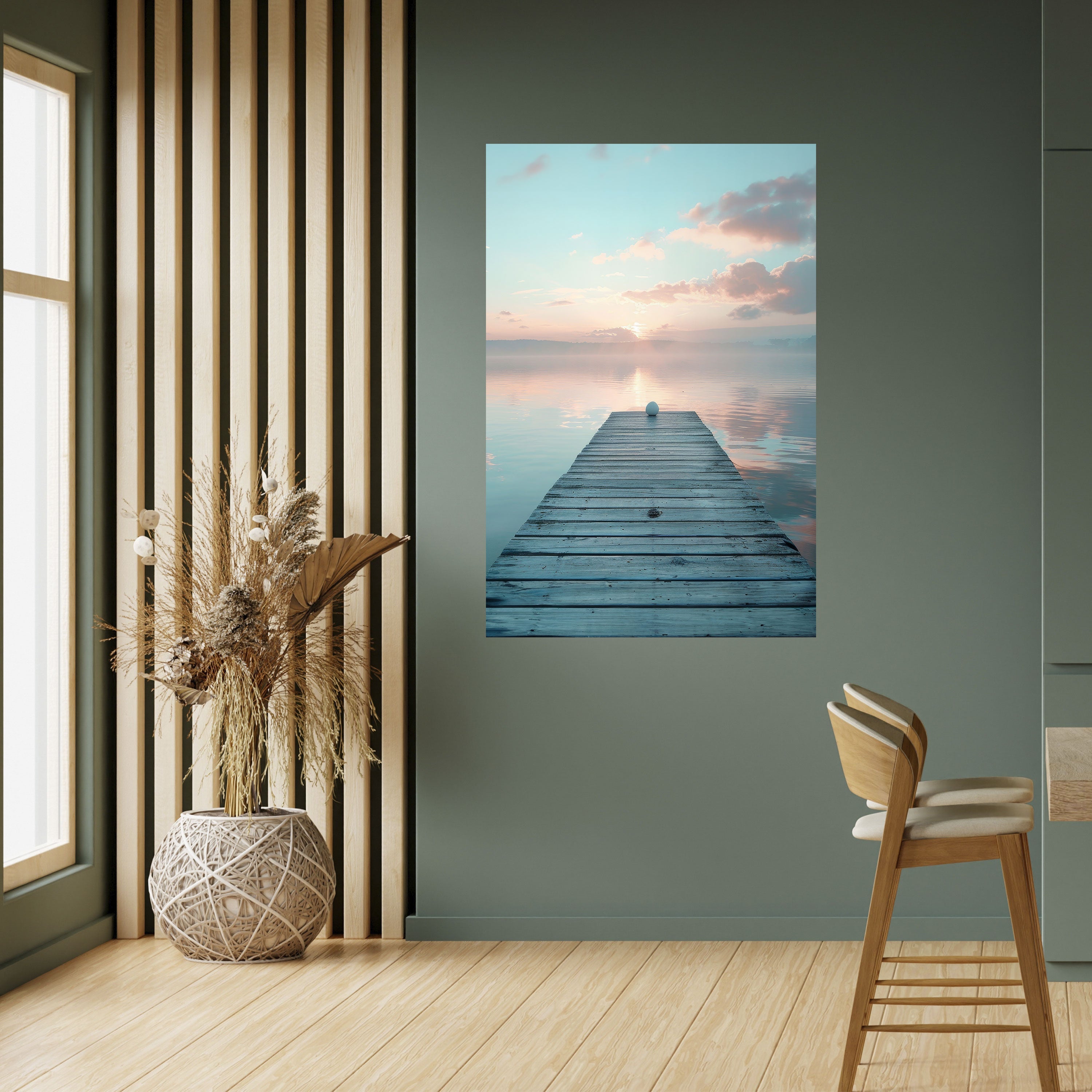 GENTLE MORNING MYSTIQUE Vertikales Poster zum Abziehen und Aufkleben
