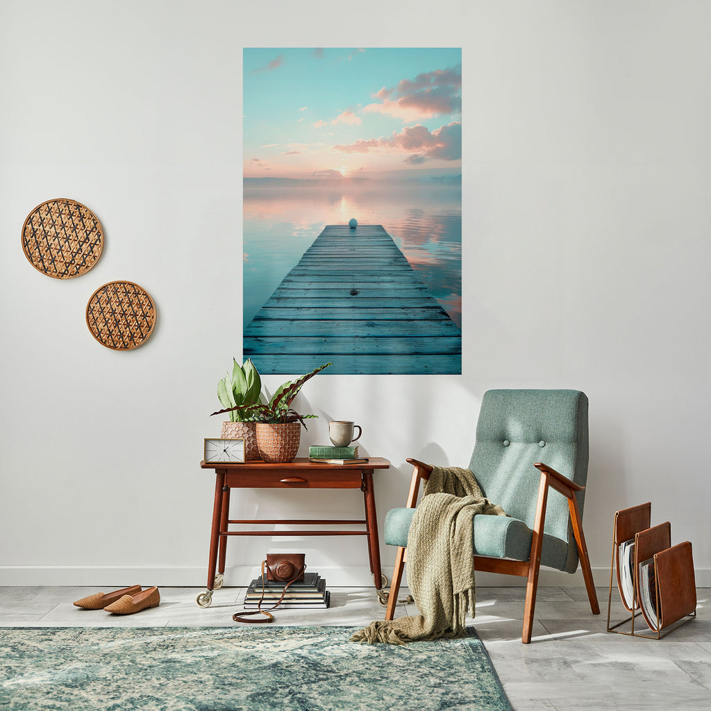GENTLE MORNING MYSTIQUE Vertikales Poster zum Abziehen und Aufkleben