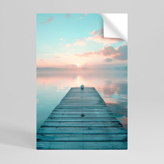 GENTLE MORNING MYSTIQUE Peel and Stick Vertical Poster