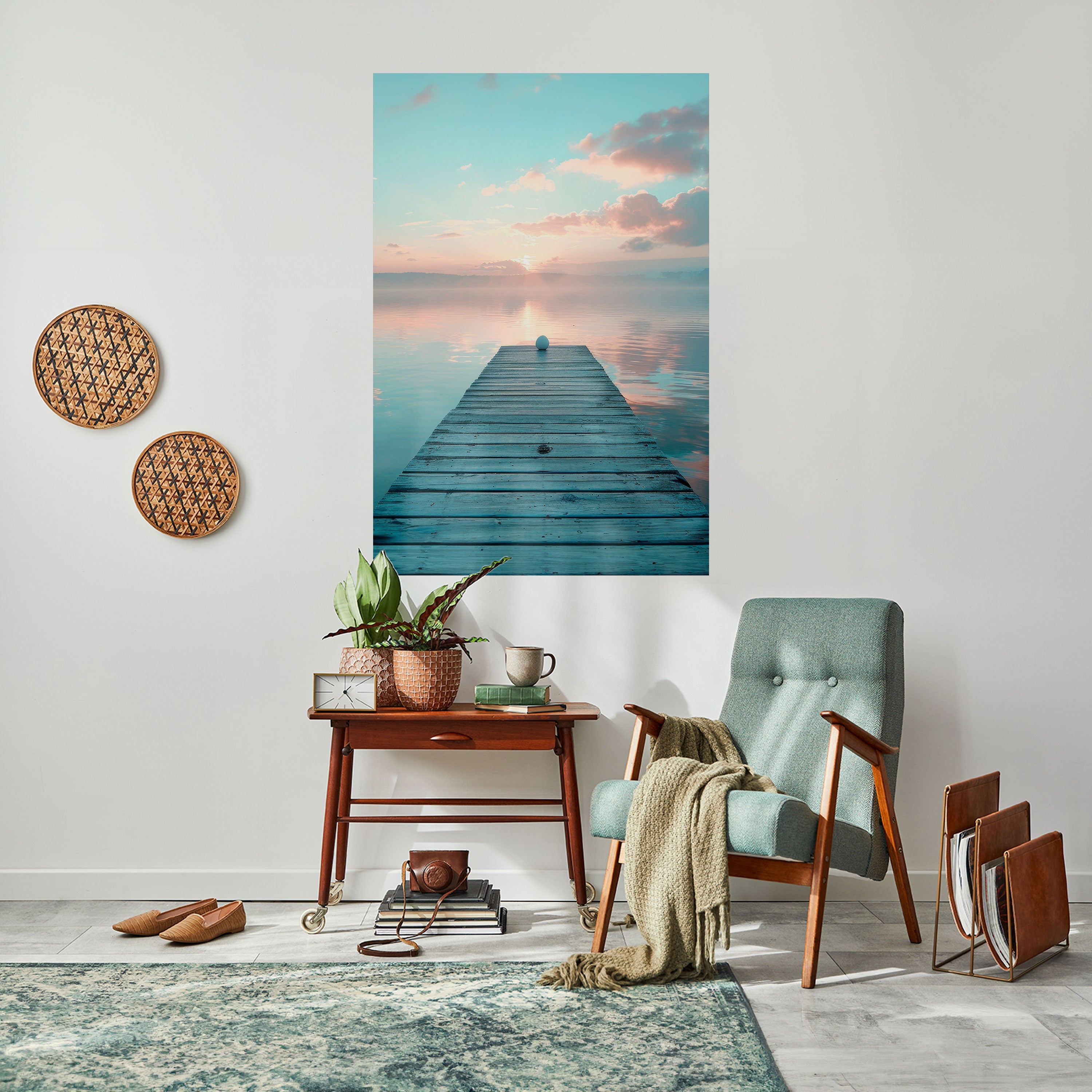 GENTLE MORNING MYSTIQUE Vertikales Poster zum Abziehen und Aufkleben