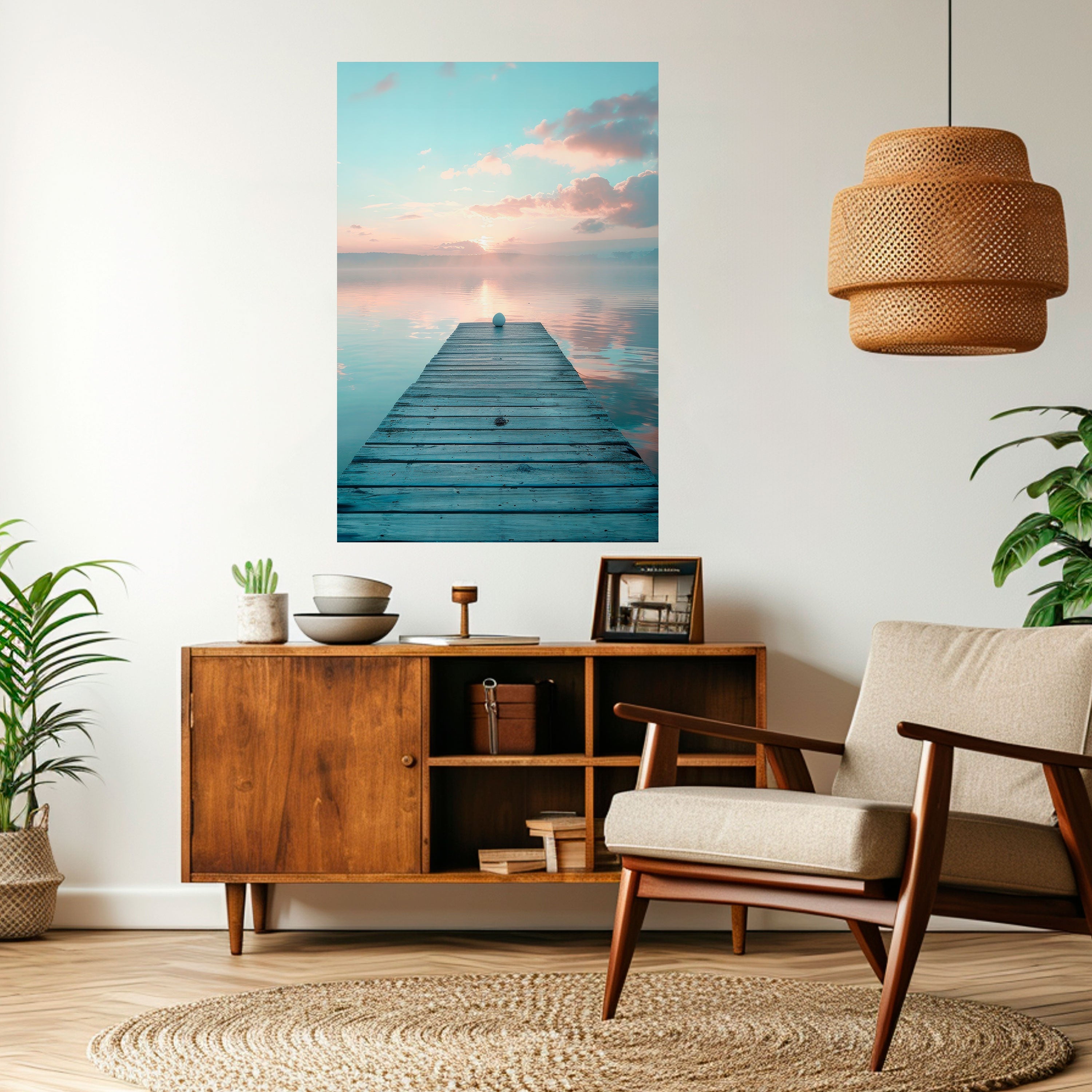 GENTLE MORNING MYSTIQUE Vertikales Poster zum Abziehen und Aufkleben