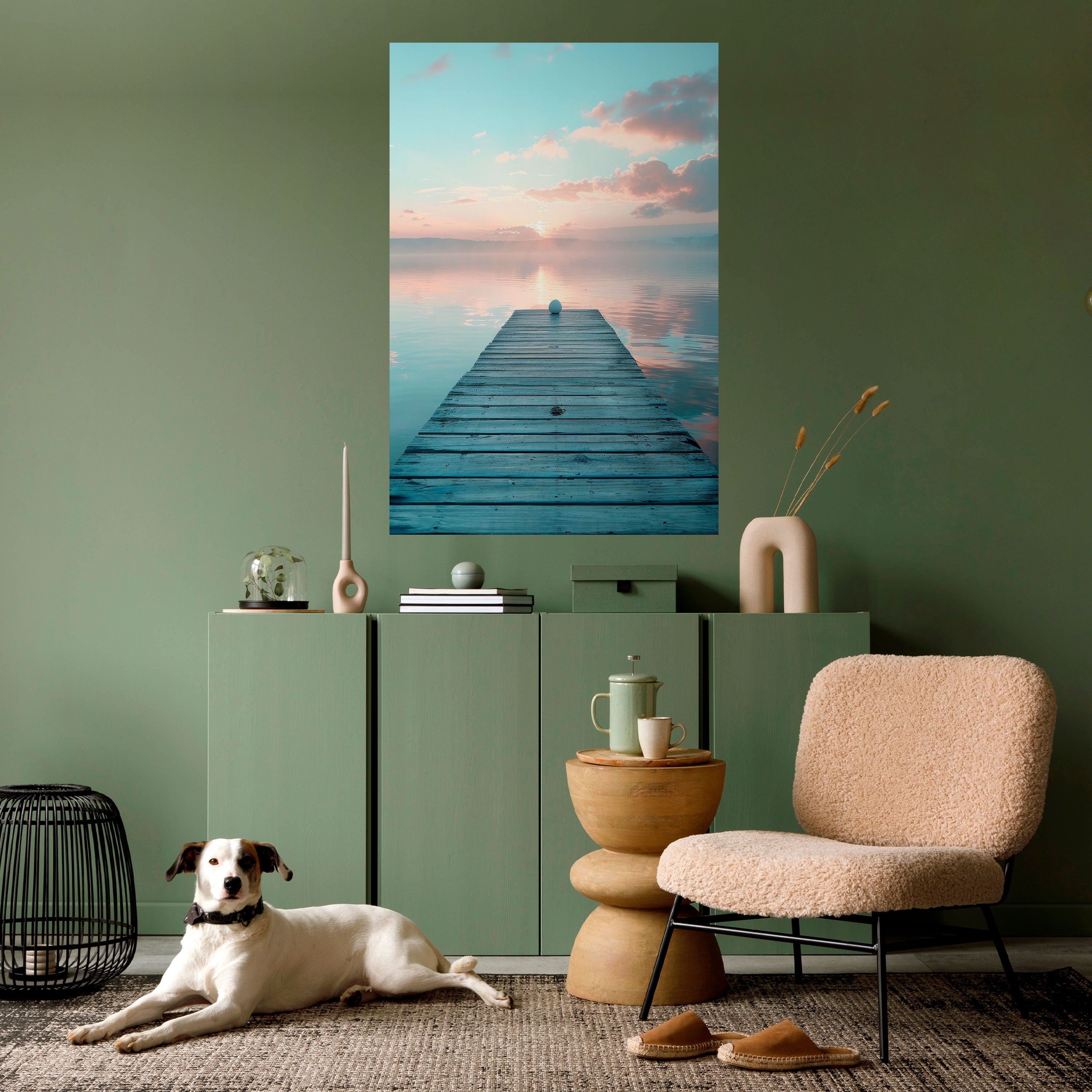GENTLE MORNING MYSTIQUE Vertikales Poster zum Abziehen und Aufkleben