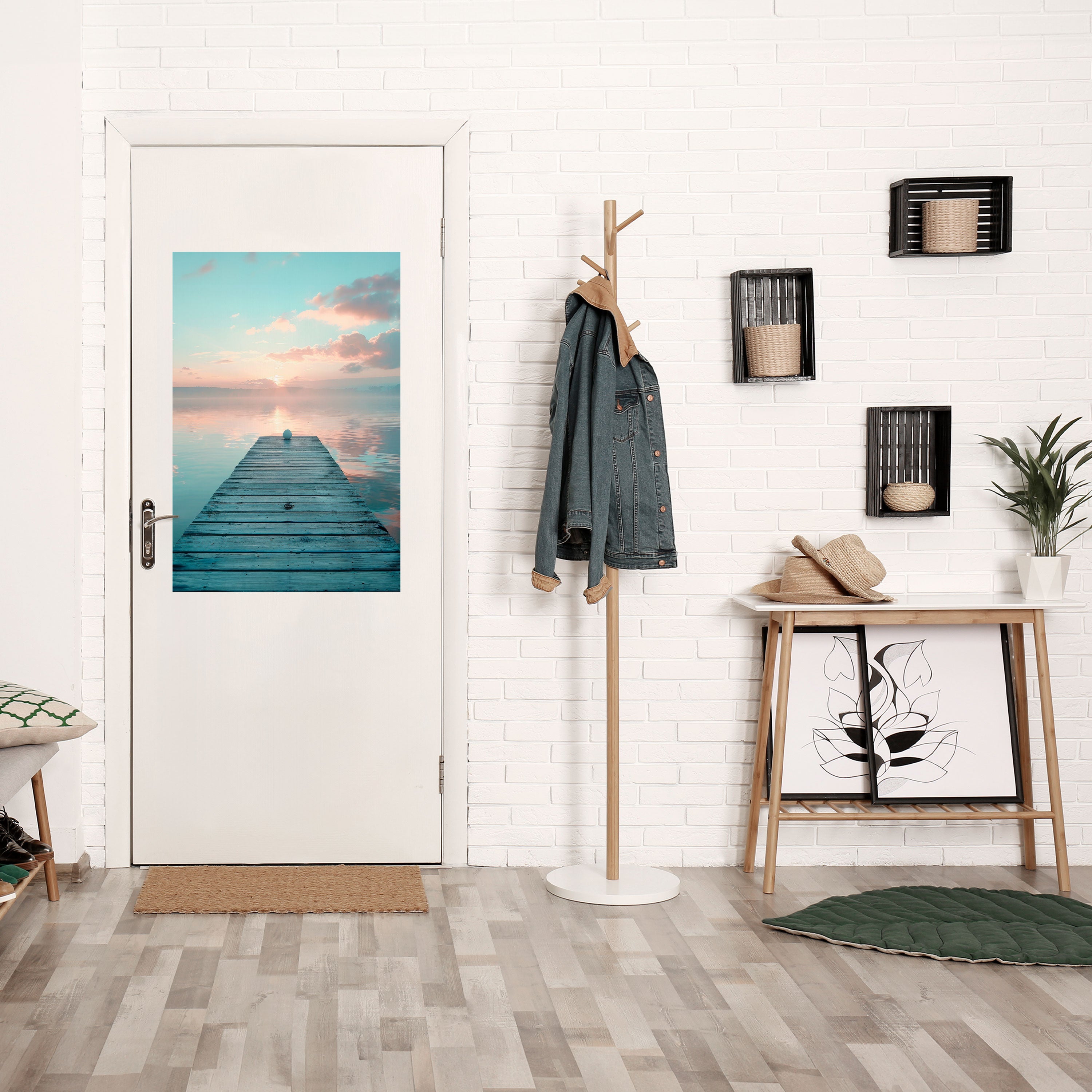 GENTLE MORNING MYSTIQUE Vertikales Poster zum Abziehen und Aufkleben