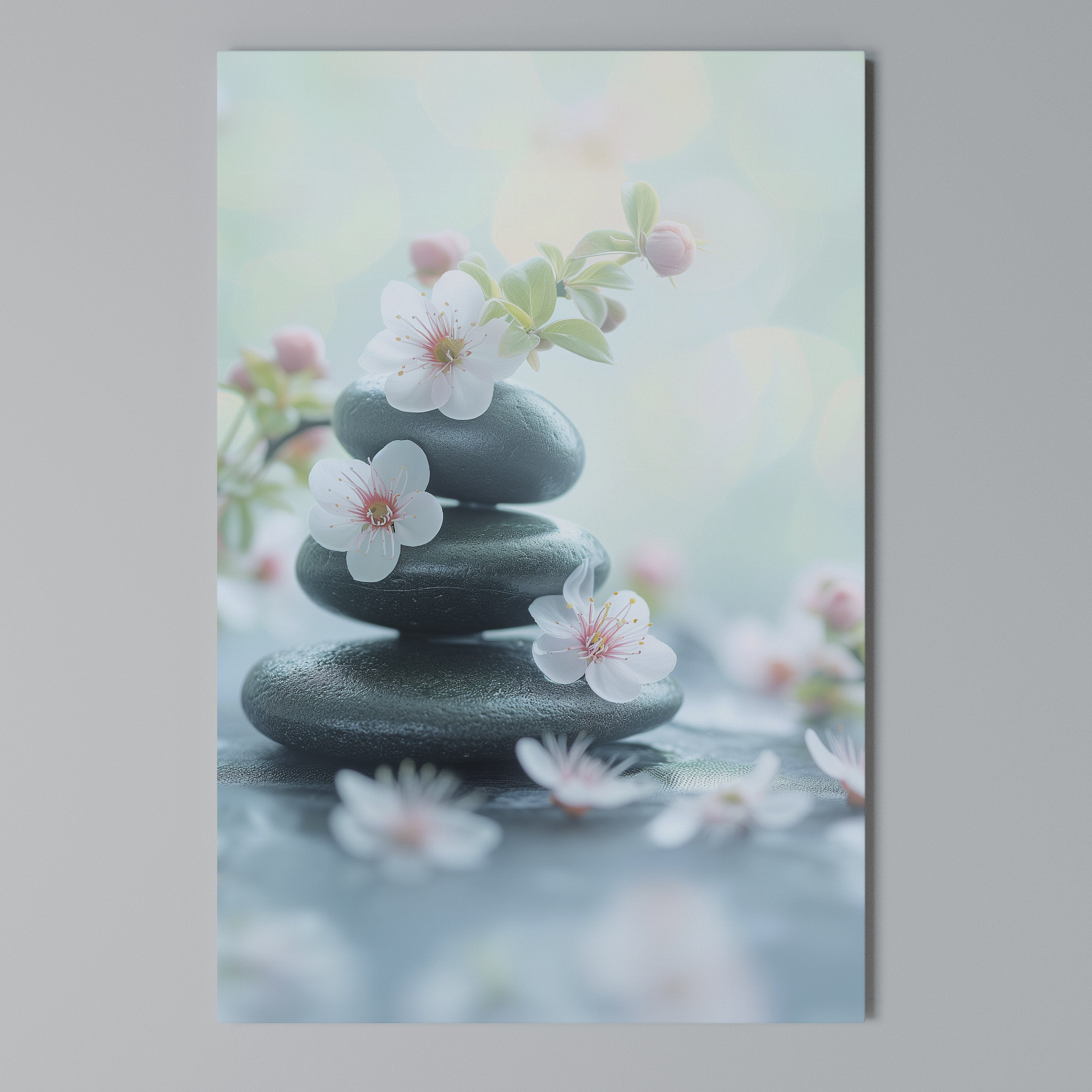MINDFUL MOMENTS Vertical Canvas Print