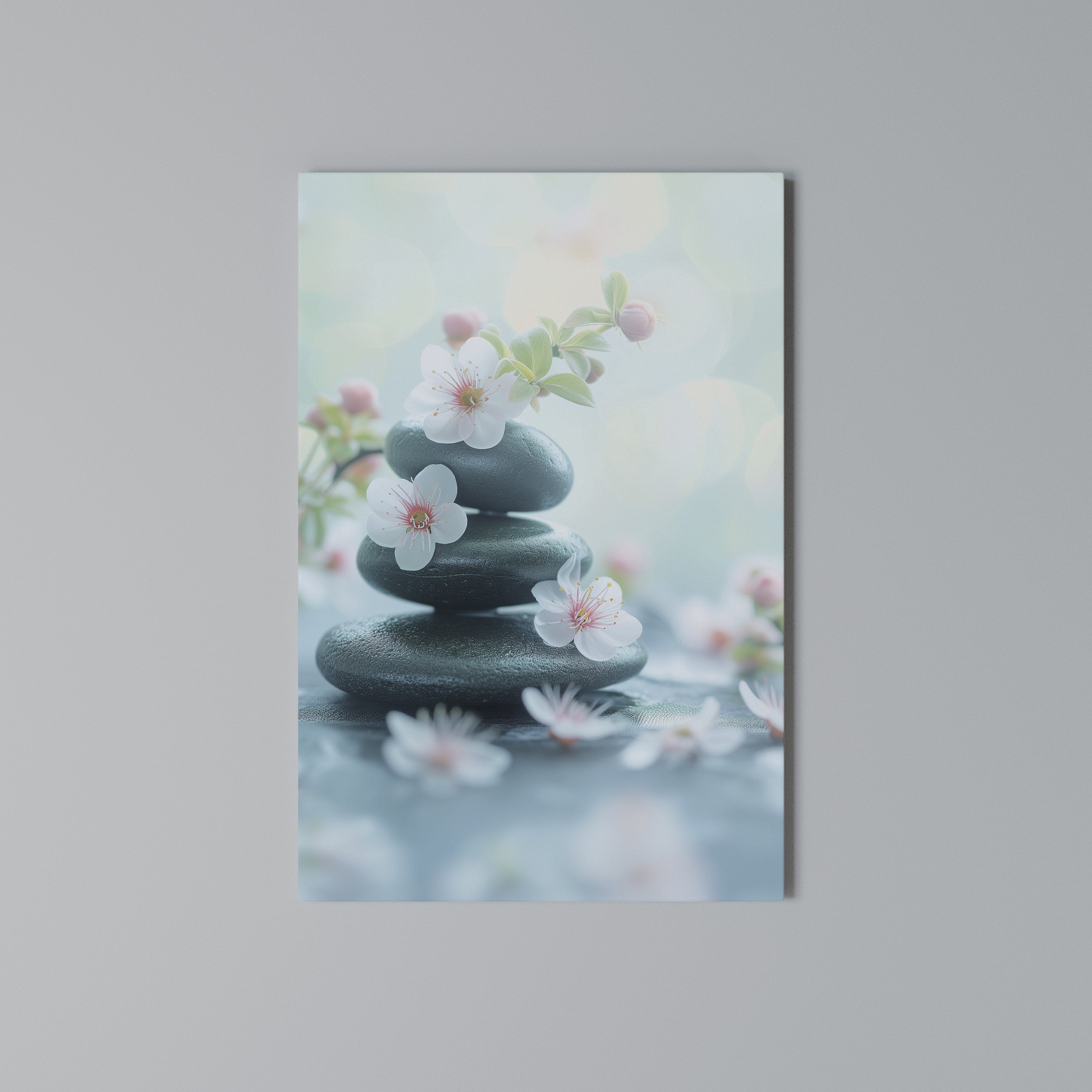 MINDFUL MOMENTS Vertical Canvas Print