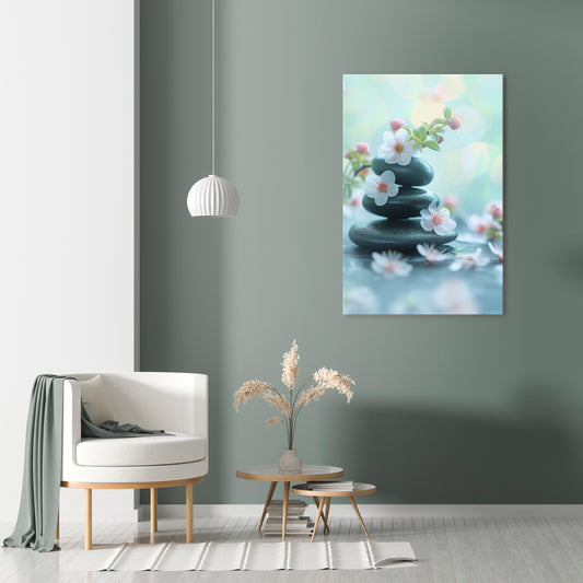 MINDFUL MOMENTS Vertical Canvas Print