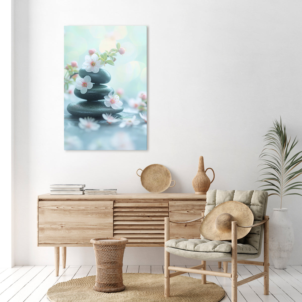 MINDFUL MOMENTS Vertical Canvas Print
