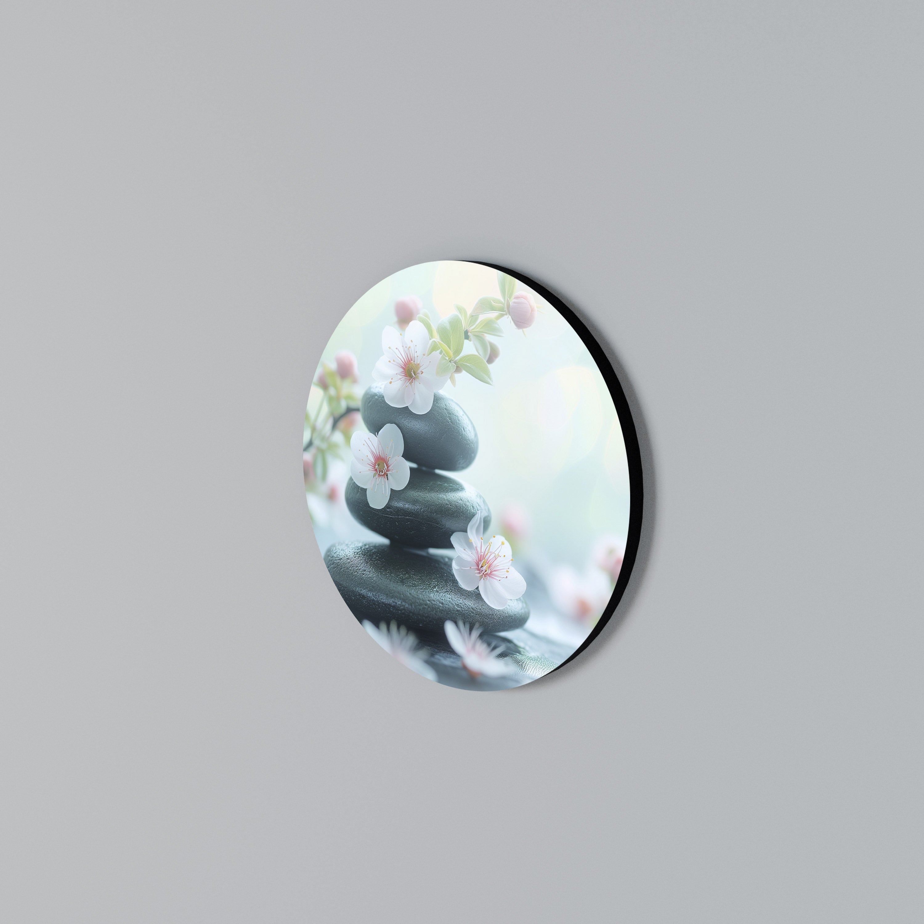 MINDFUL MOMENTS Rundes Wandbild