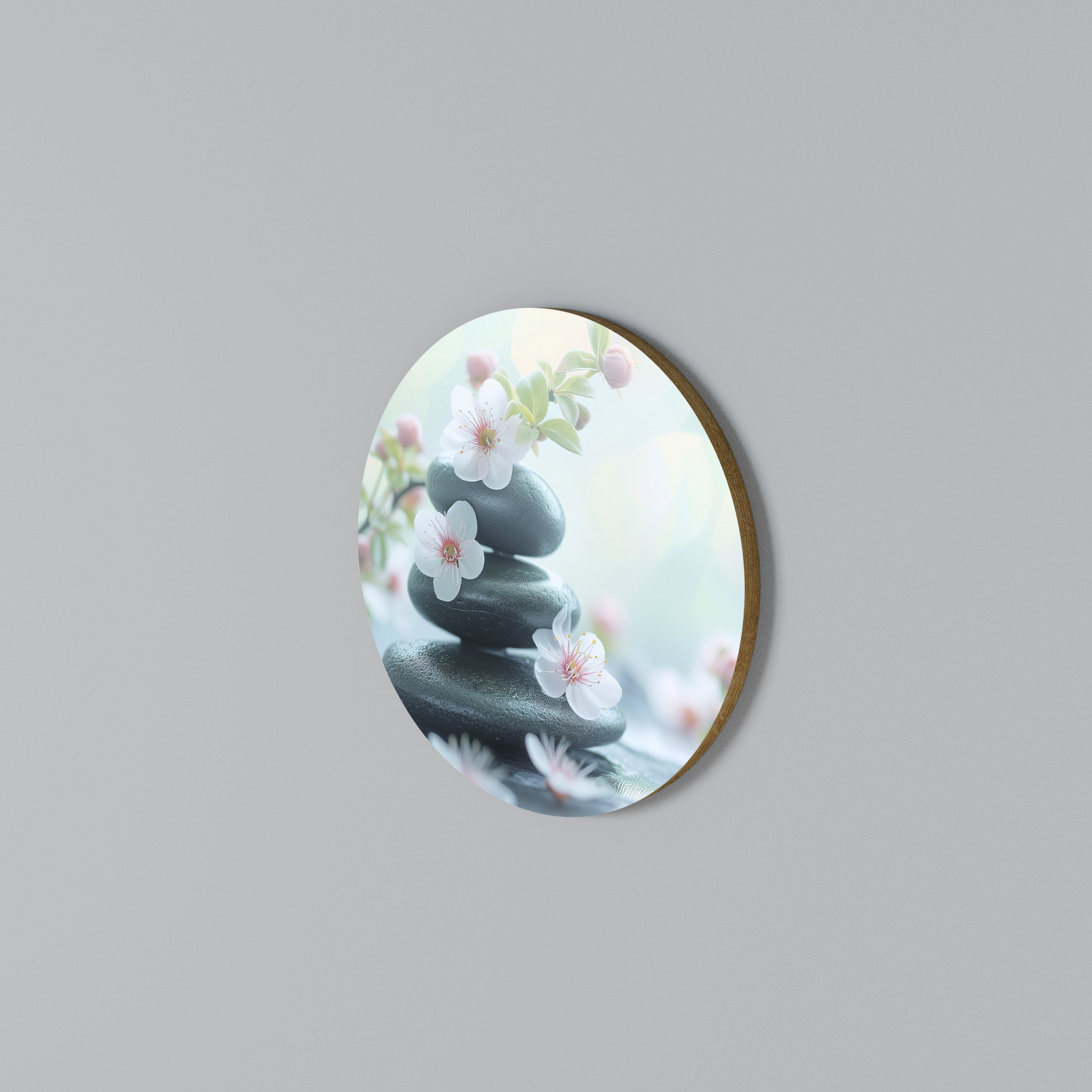 MINDFUL MOMENTS Rundes Wandbild