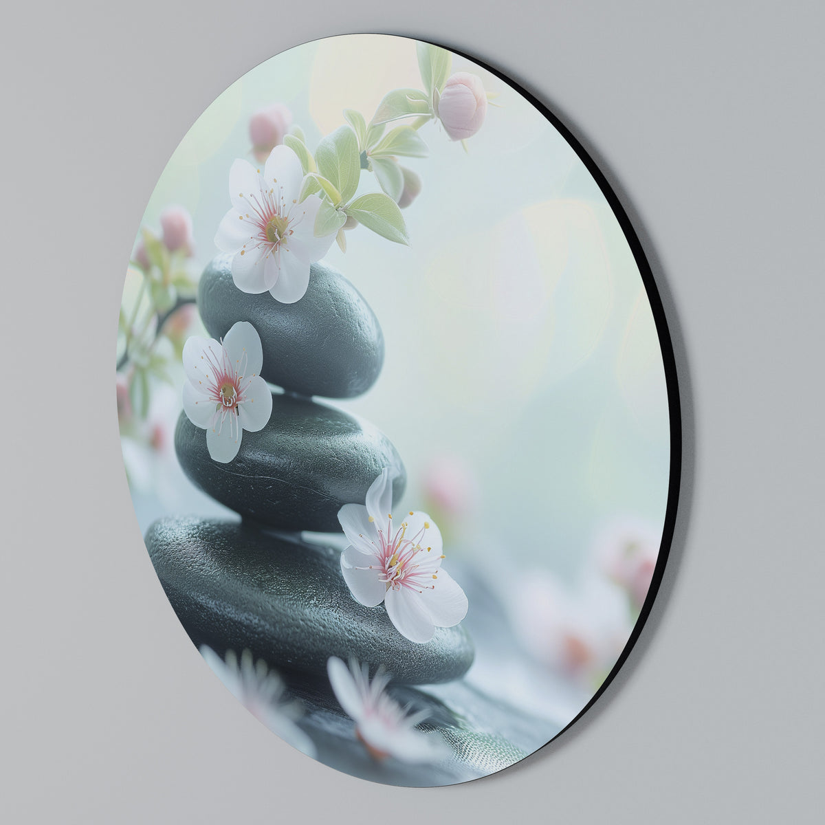 MINDFUL MOMENTS Rundes Wandbild