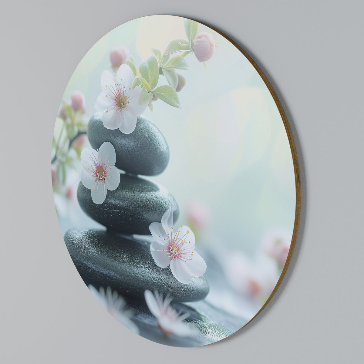 MINDFUL MOMENTS Rundes Wandbild