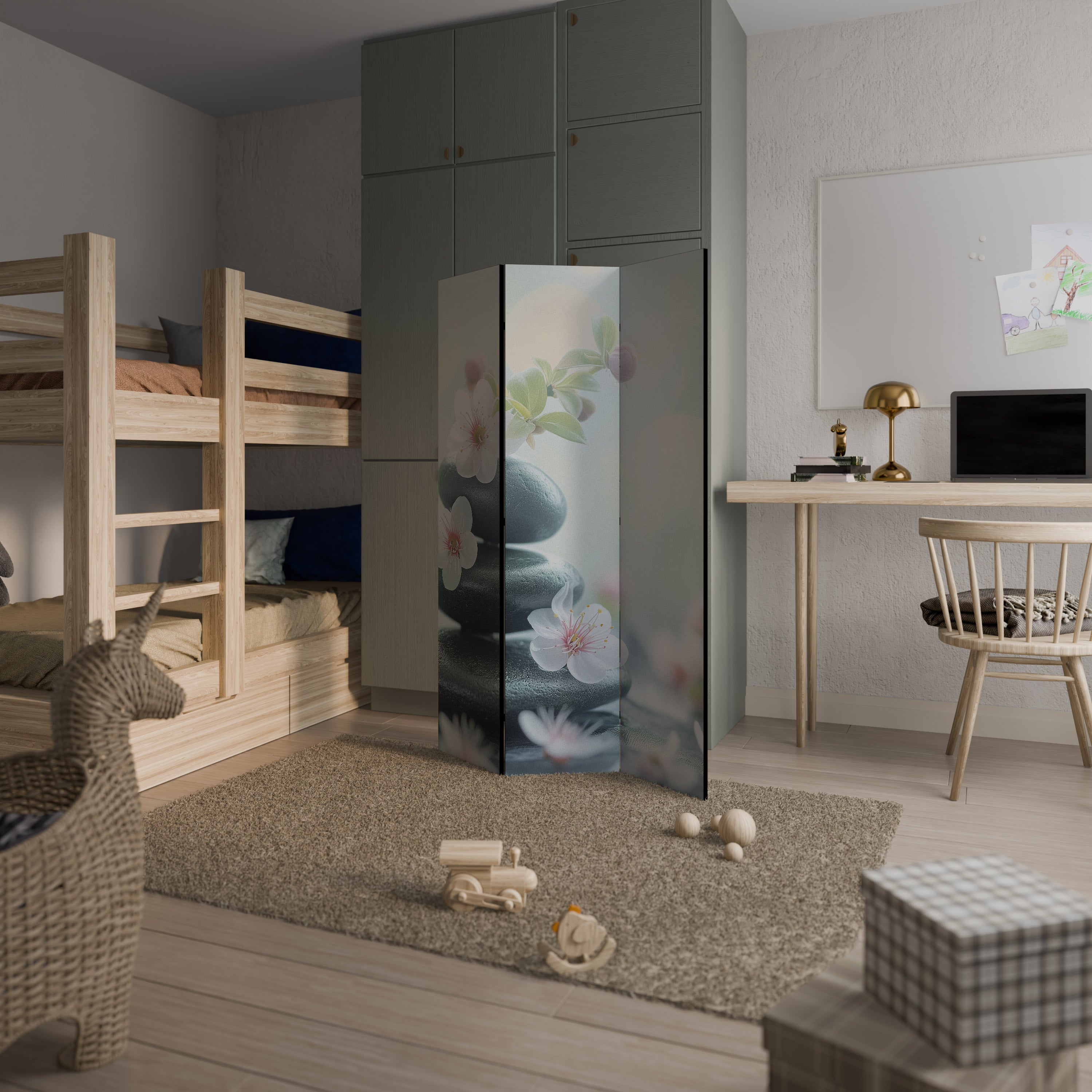 MINDFUL MOMENTS 3-Panel Room Divider