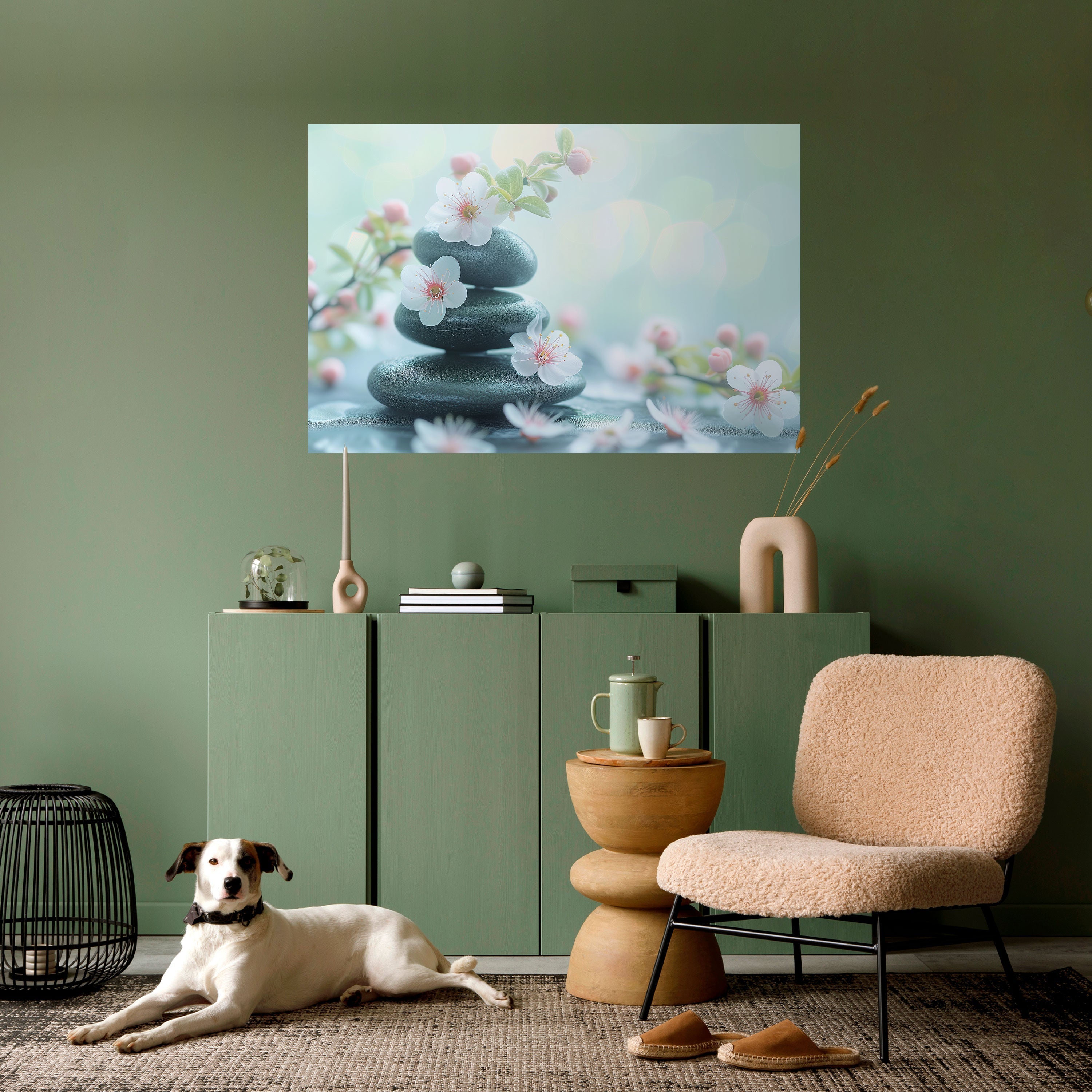 MINDFUL MOMENTS Horizontales Poster zum Abziehen und Aufkleben