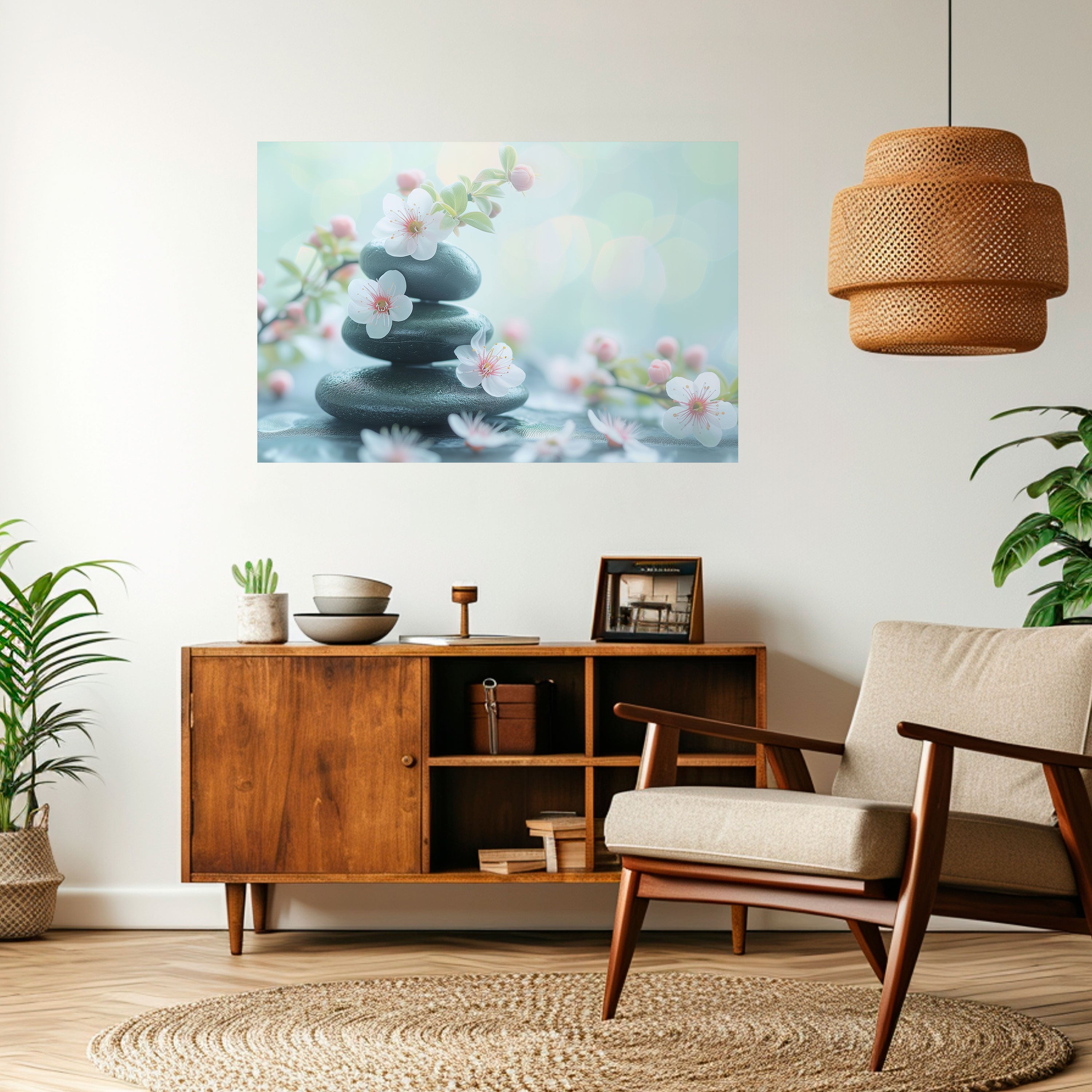 MINDFUL MOMENTS Horizontales Poster zum Abziehen und Aufkleben
