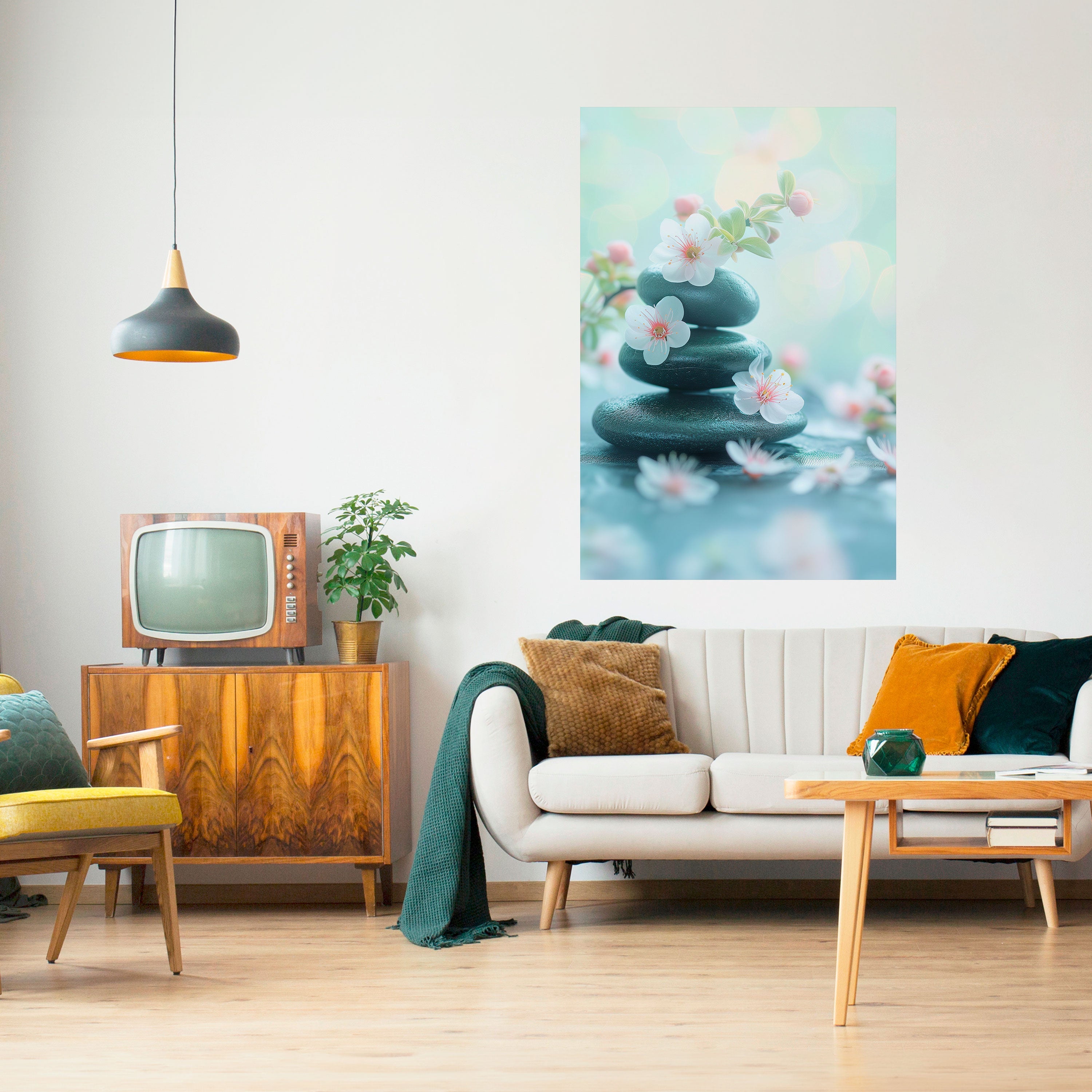 MINDFUL MOMENTS Vertikales Poster zum Abziehen und Aufkleben