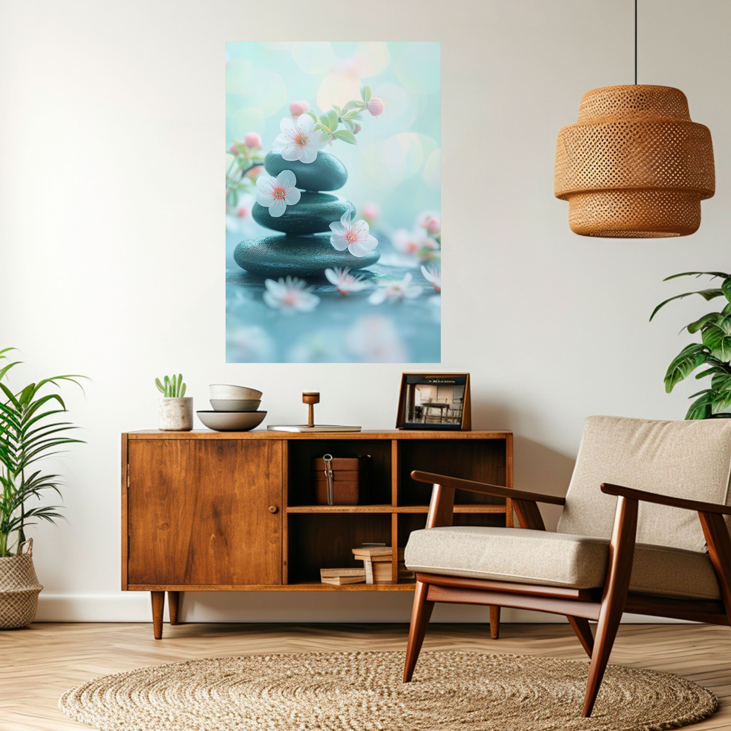 MINDFUL MOMENTS Vertikales Poster zum Abziehen und Aufkleben