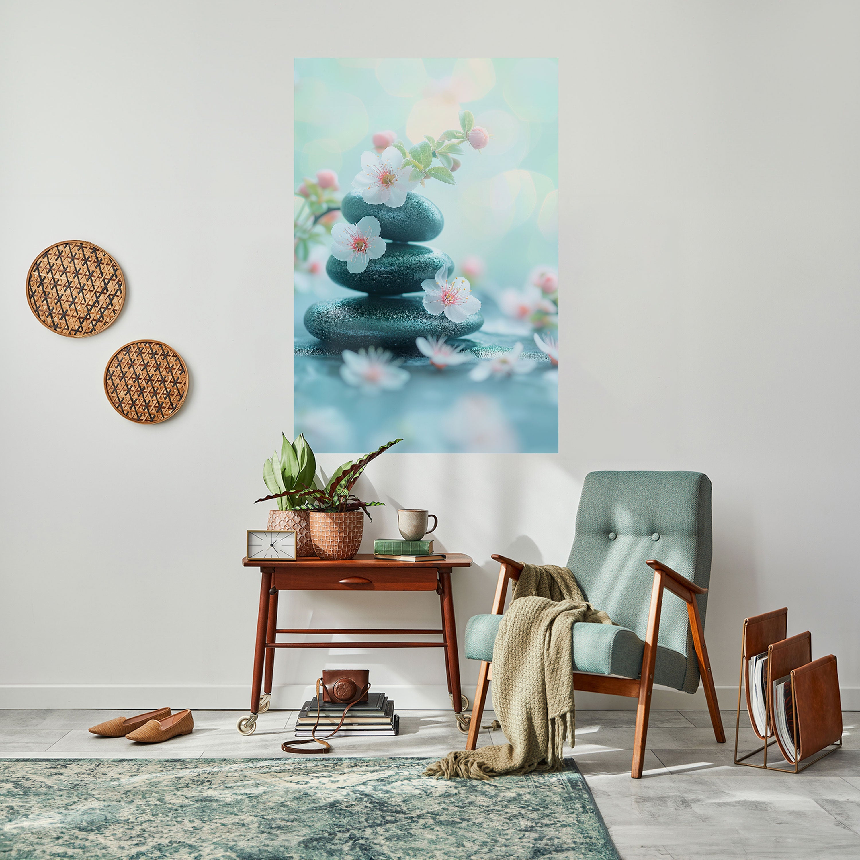 MINDFUL MOMENTS Vertikales Poster zum Abziehen und Aufkleben
