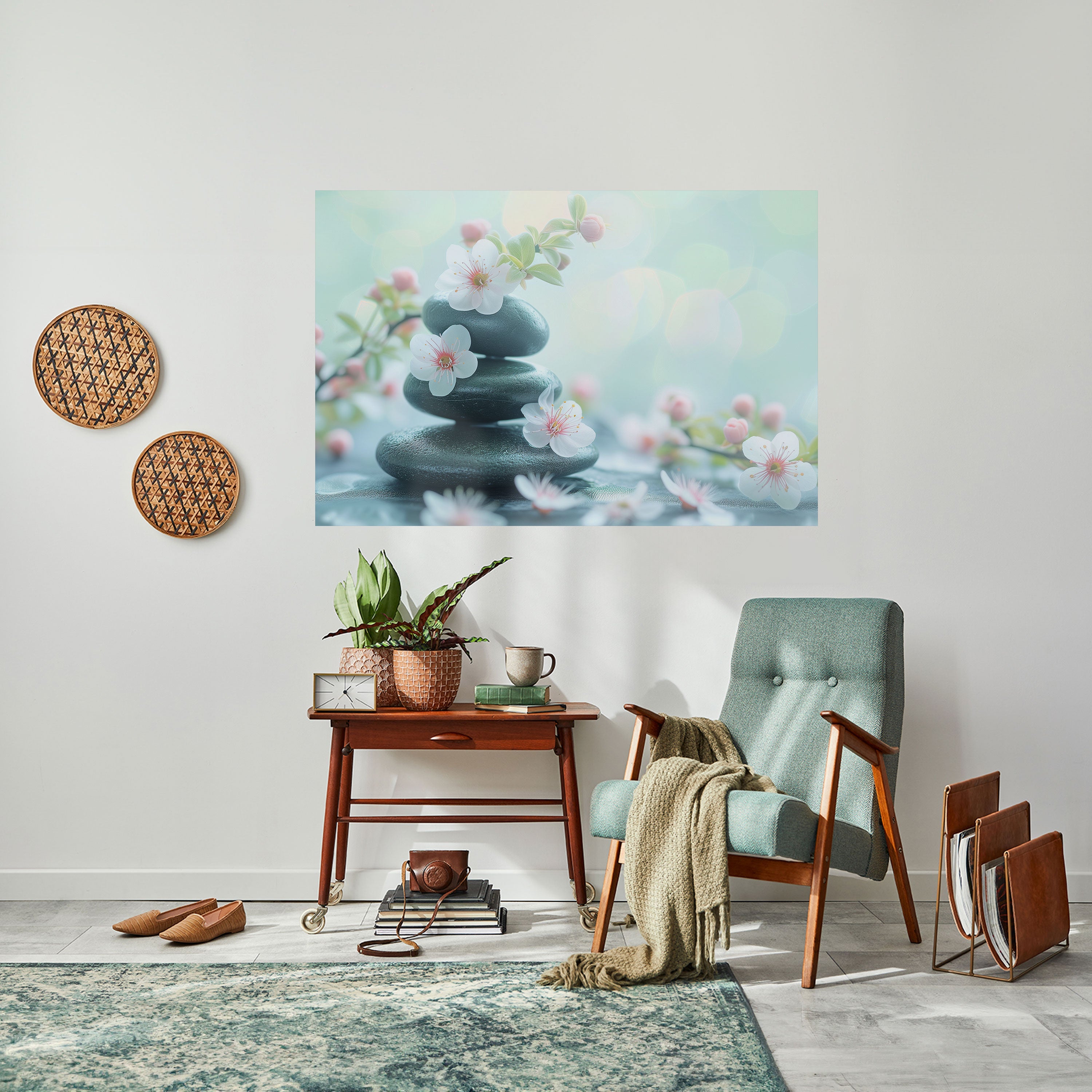 MINDFUL MOMENTS Horizontales Poster zum Abziehen und Aufkleben