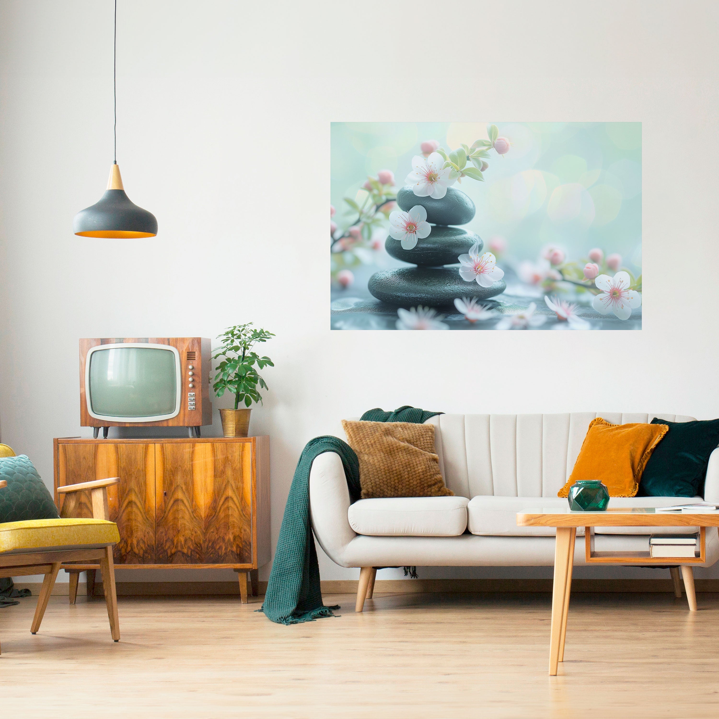 MINDFUL MOMENTS Horizontales Poster zum Abziehen und Aufkleben