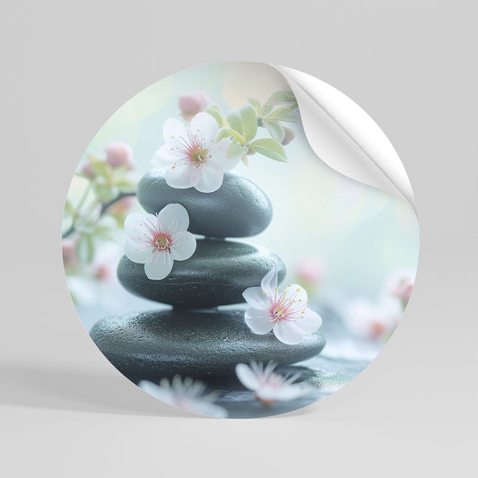 MINDFUL MOMENTS Runder Wandsticker zum Abziehen und Aufkleben