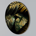 ENIGMATIC FOLIAGE TWILIGHT Round Wall Art