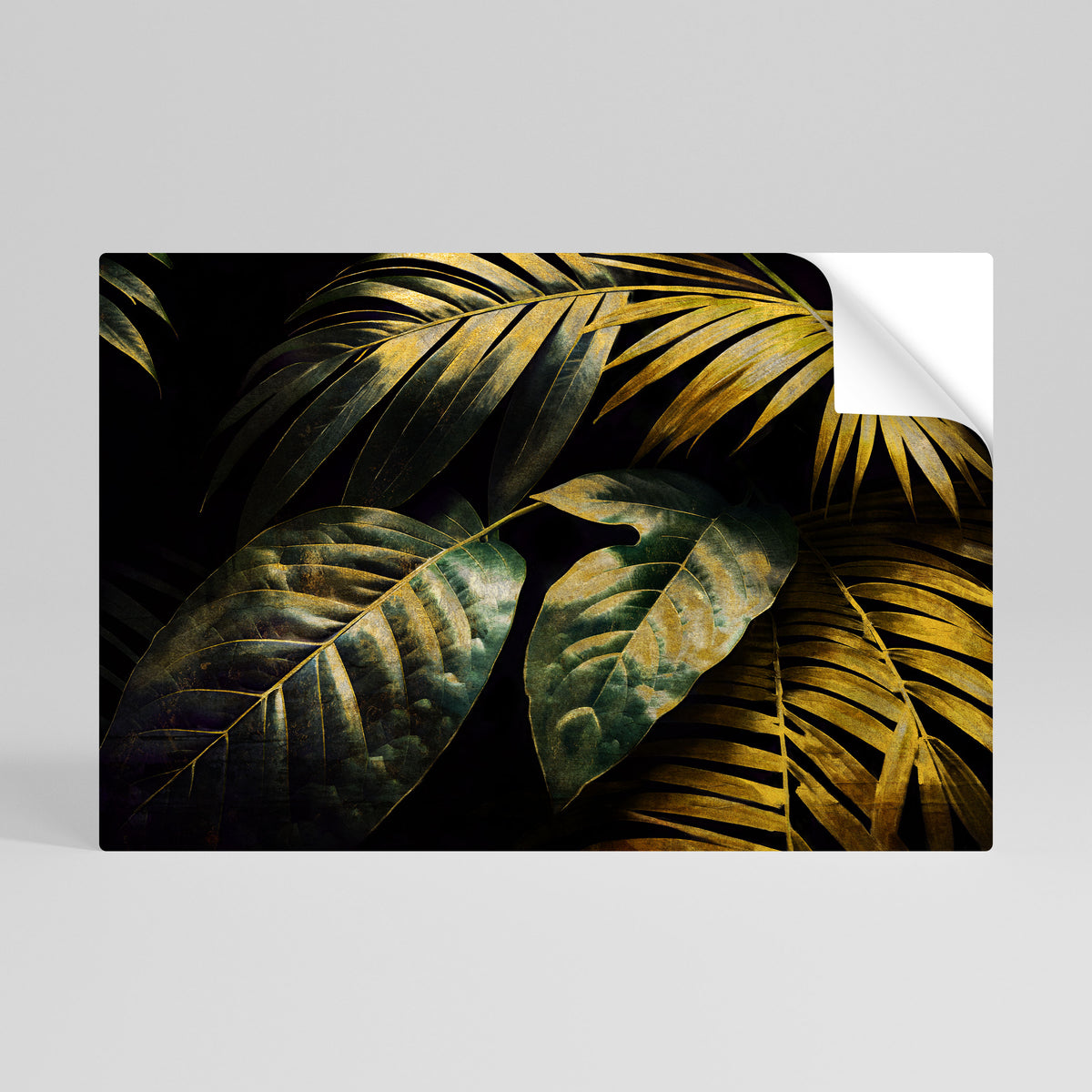 ENIGMATIC FOLIAGE TWILIGHT Selbstklebendes Horizontal-Poster