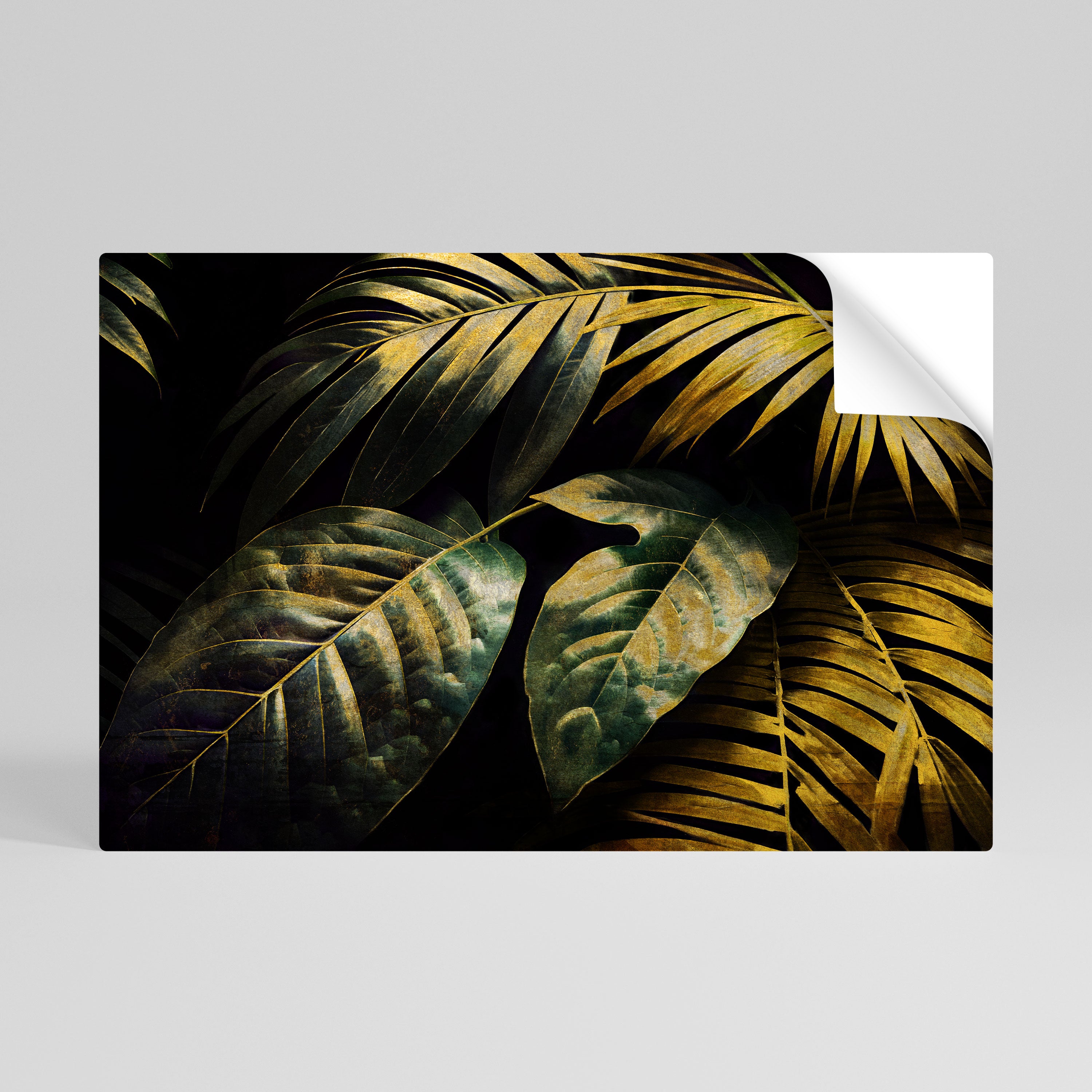 ENIGMATIC FOLIAGE TWILIGHT Selbstklebendes Horizontal-Poster