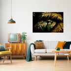 ENIGMATIC FOLIAGE TWILIGHT Selbstklebendes Horizontal-Poster