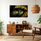 ENIGMATIC FOLIAGE TWILIGHT Selbstklebendes Horizontal-Poster