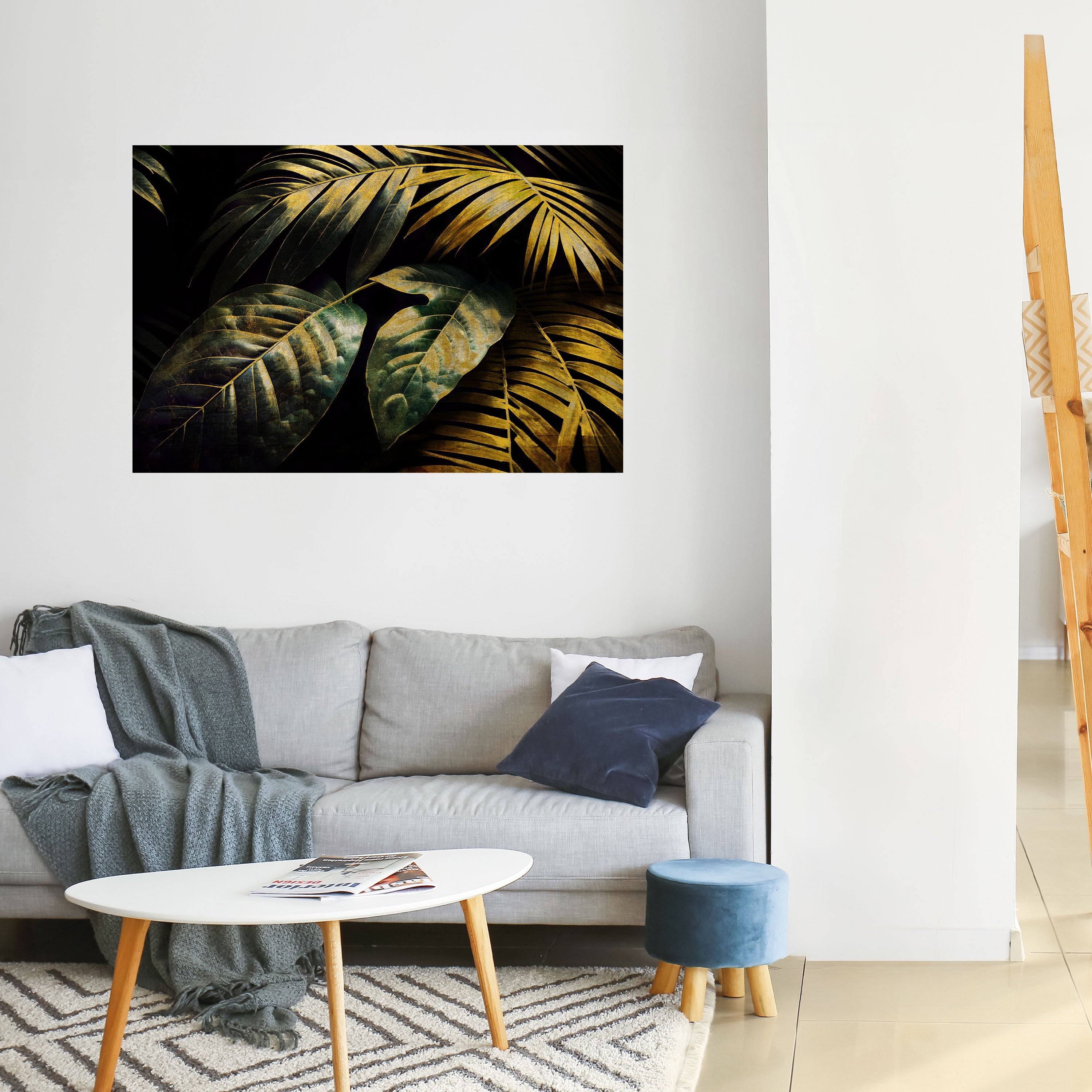 ENIGMATIC FOLIAGE TWILIGHT Horizontales Poster zum Abziehen und Aufkleben