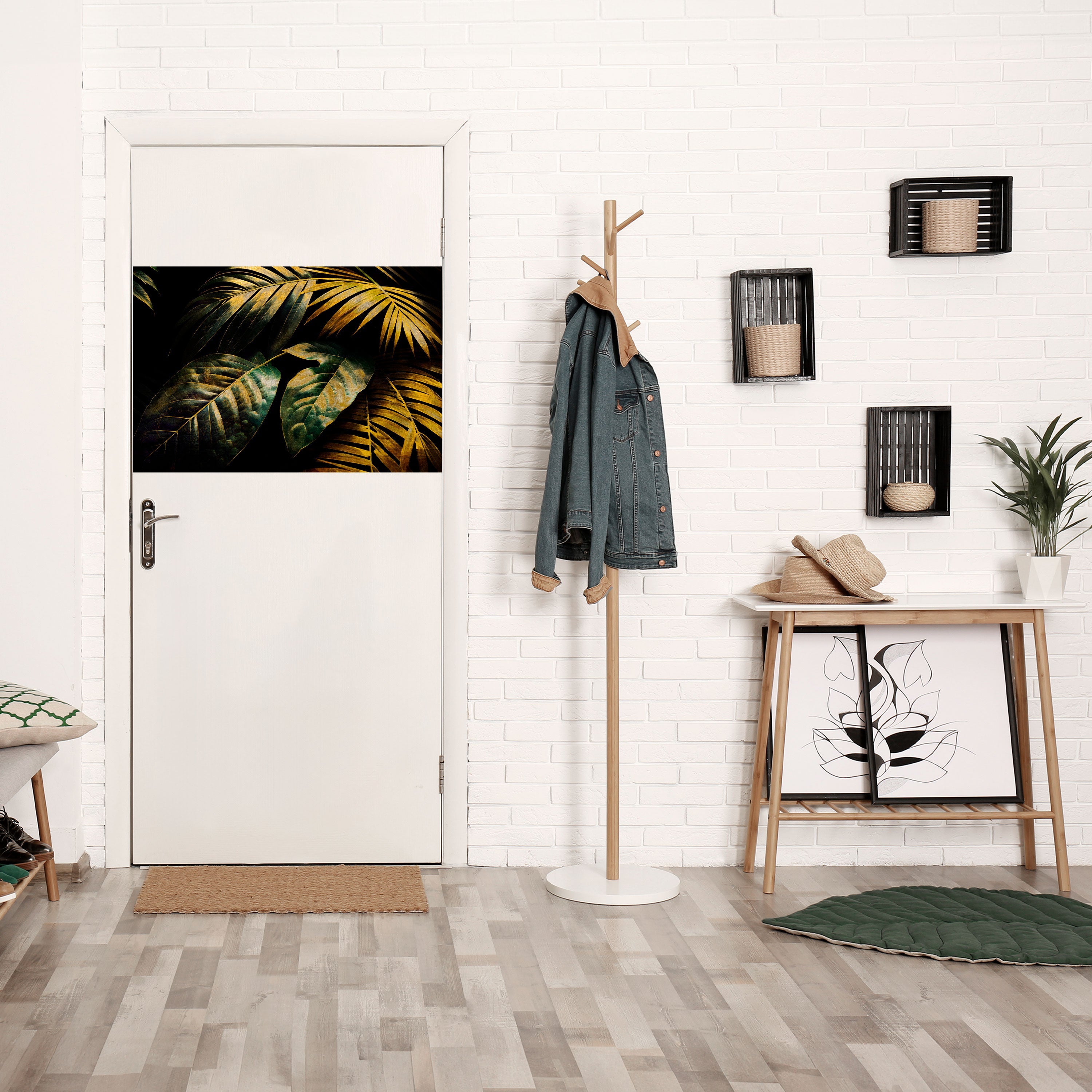 ENIGMATIC FOLIAGE TWILIGHT Horizontales Poster zum Abziehen und Aufkleben