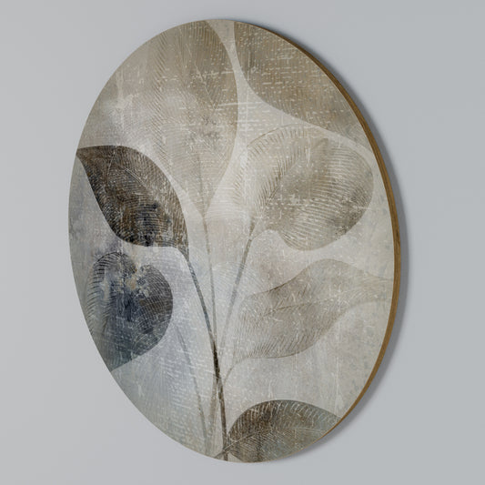 SERENE BOTANICAL HARMONY Rundes Wandbild