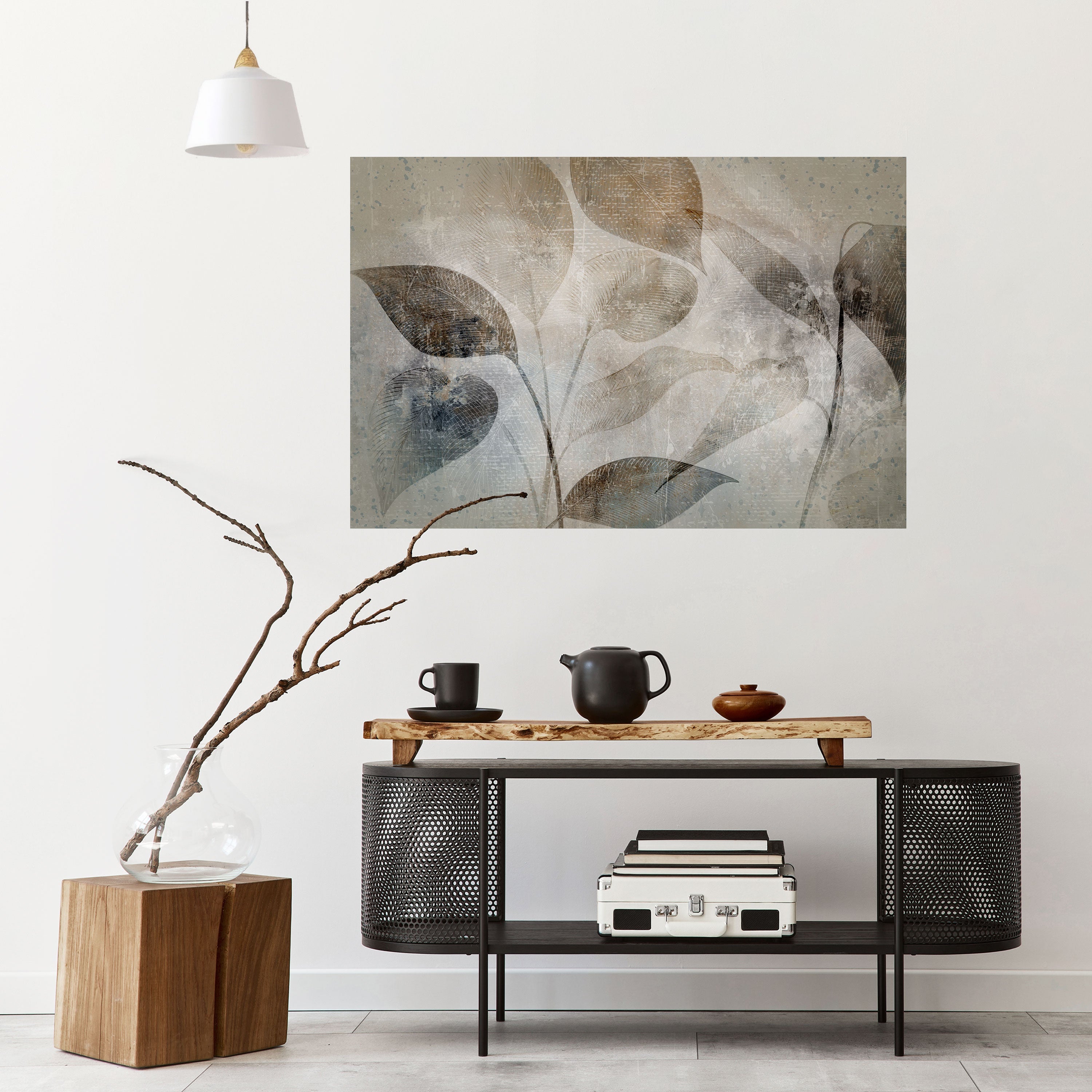 SERENE BOTANICAL HARMONY Horizontales Poster zum Abziehen und Aufkleben