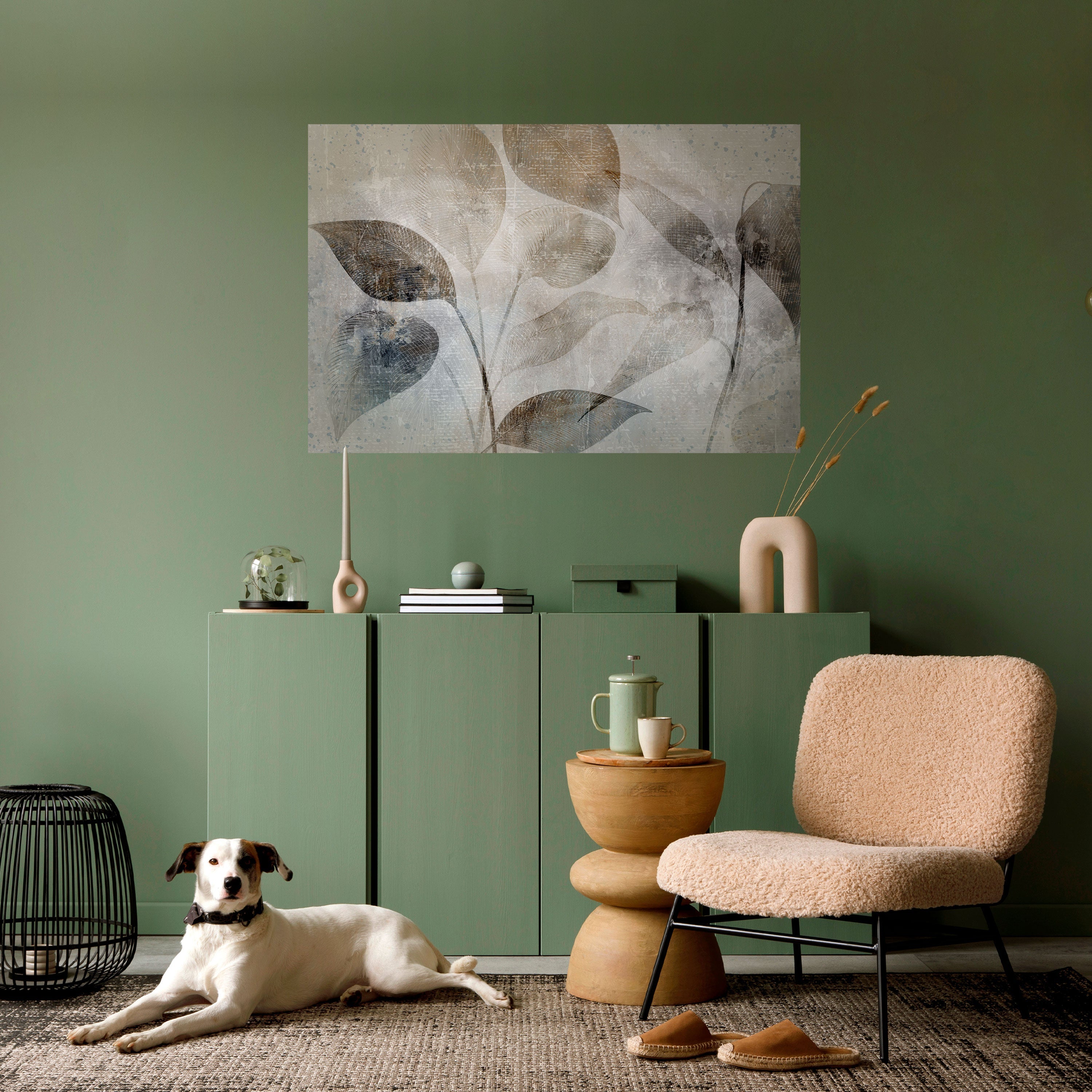 SERENE BOTANICAL HARMONY Horizontales Poster zum Abziehen und Aufkleben