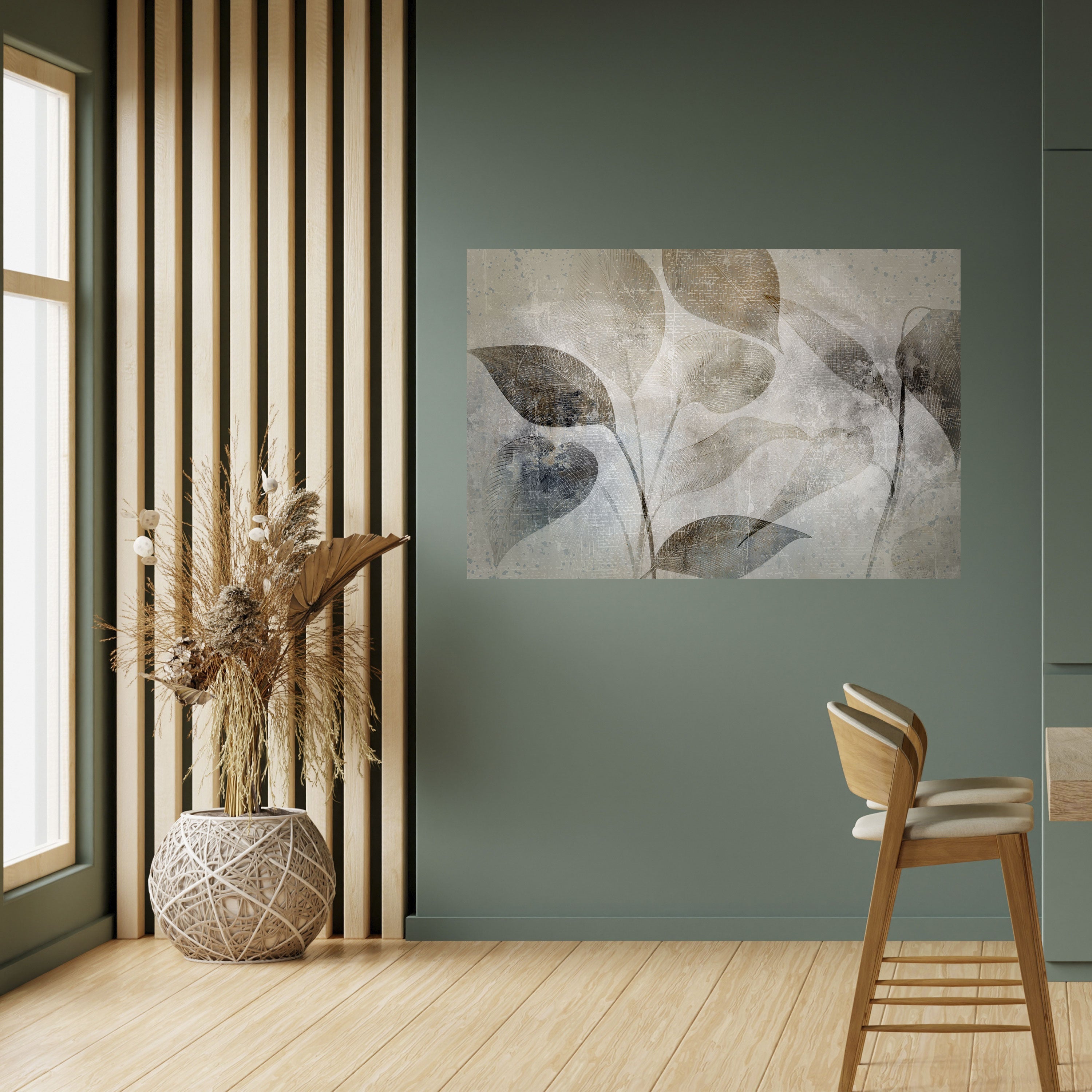 SERENE BOTANICAL HARMONY Horizontales Poster zum Abziehen und Aufkleben