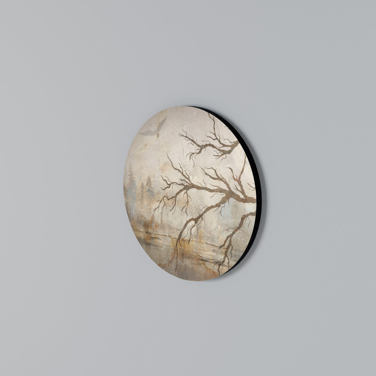 FLIGHT OF FANTASY Rundes Wandbild