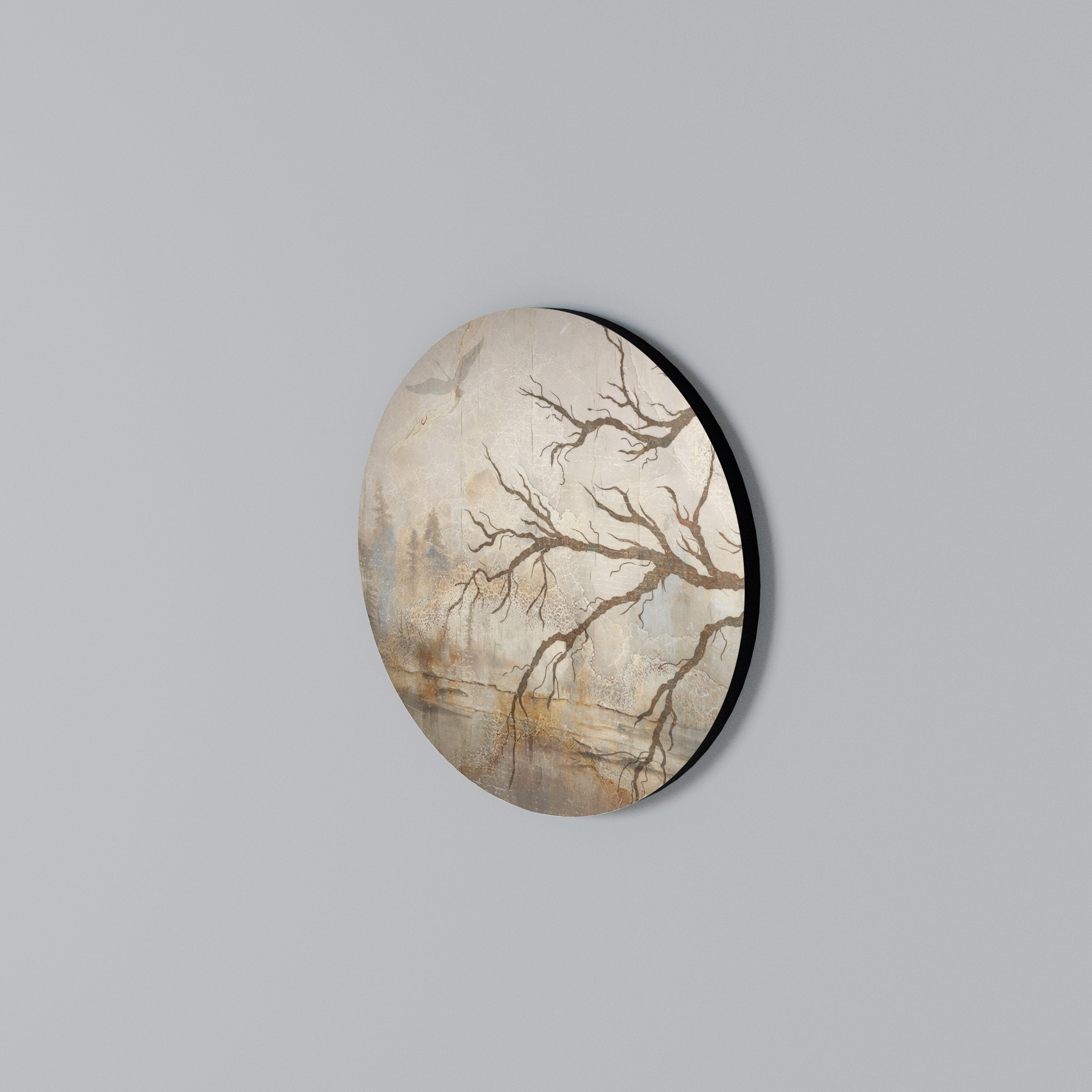 FLIGHT OF FANTASY Rundes Wandbild