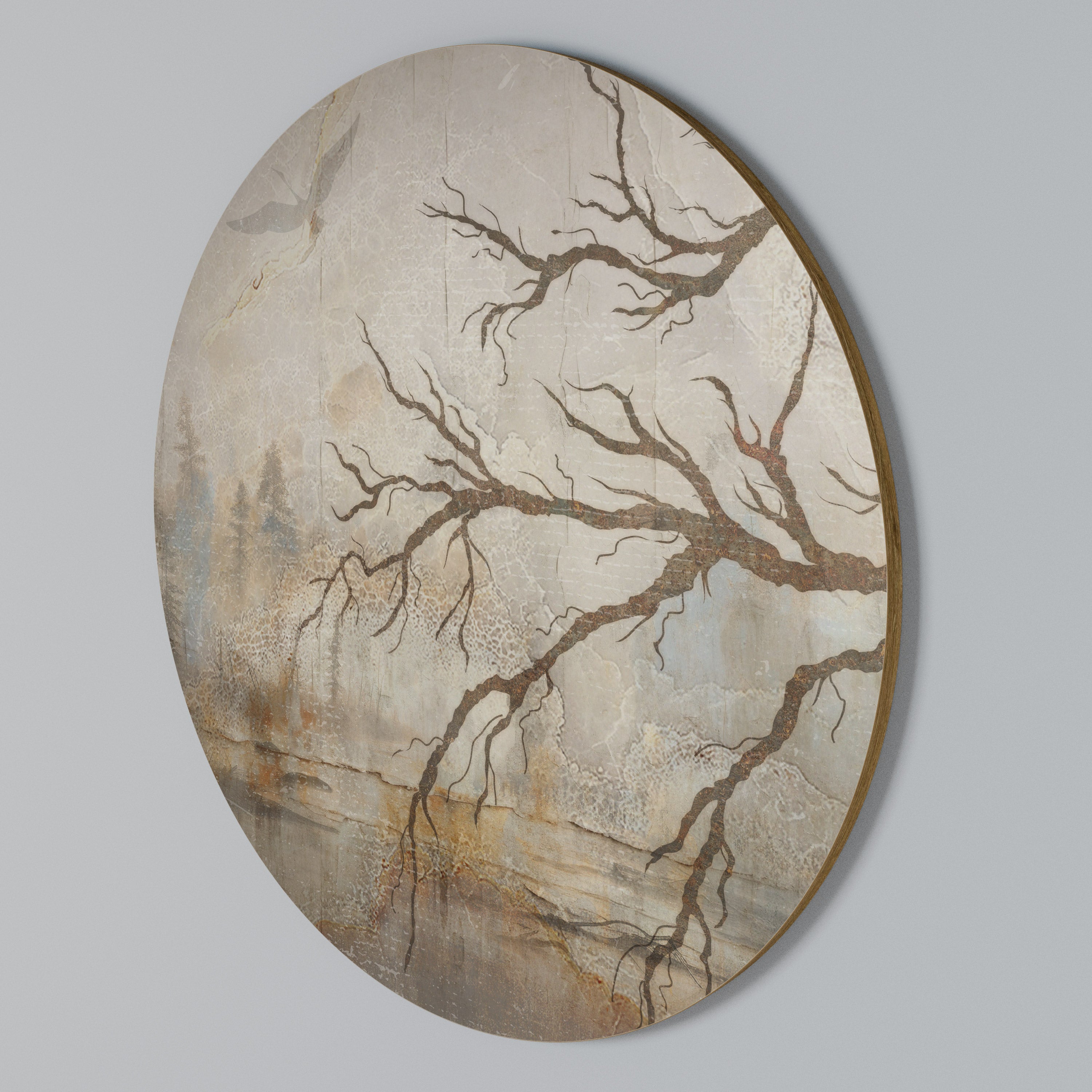 FLIGHT OF FANTASY Rundes Wandbild