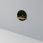 WHISPERING WOODLAND Rundes Kunstregal in Eiche-Optik