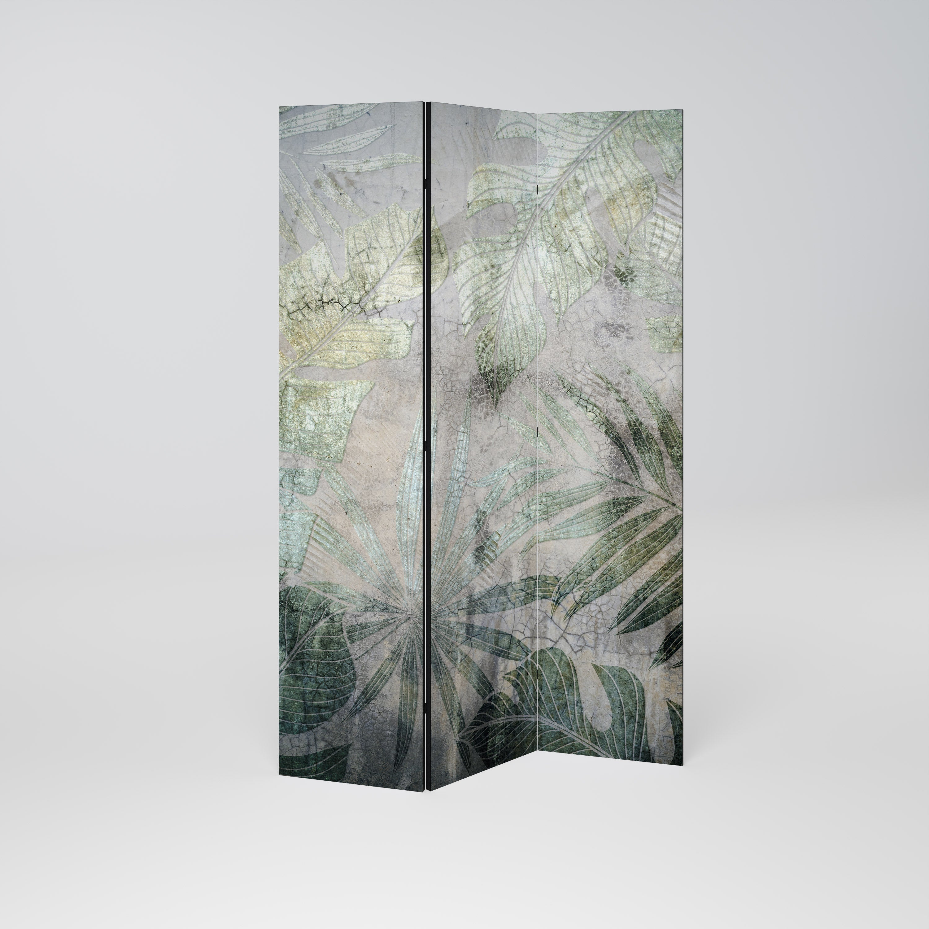 HARMONY IN GREENERY Dekorativer 3-teiliger Raumteiler